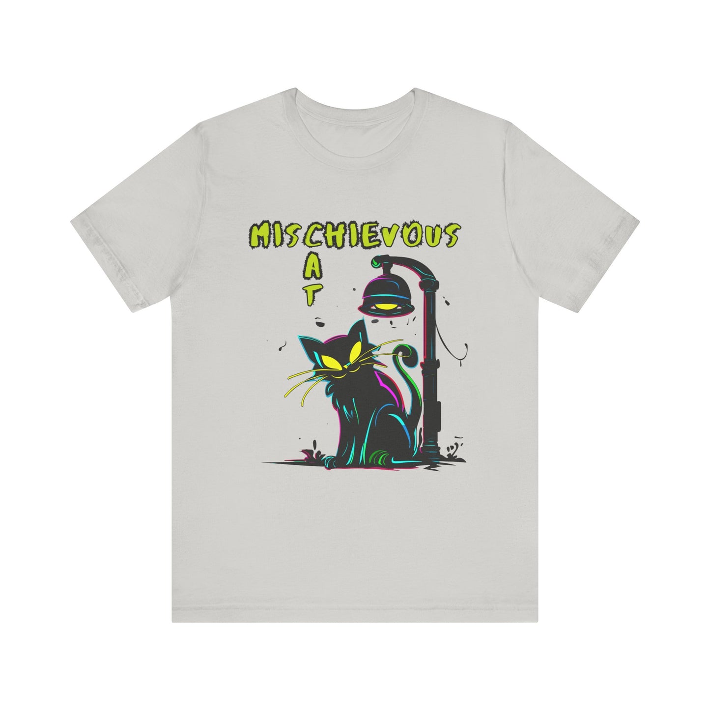 Mischievous Black Cat: Graffiti Art T-Shirt | Halloween Vibes Tee