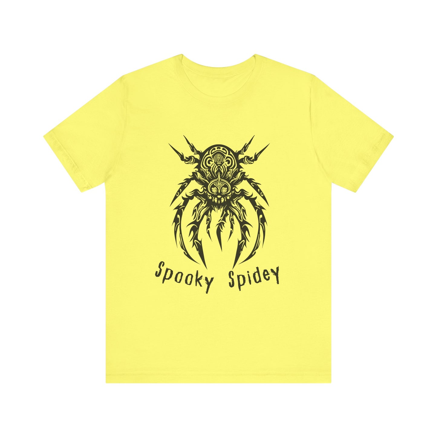 Foreboding Creepy Spider: Tribal Design T-Shirt | Halloween Vibes Tee