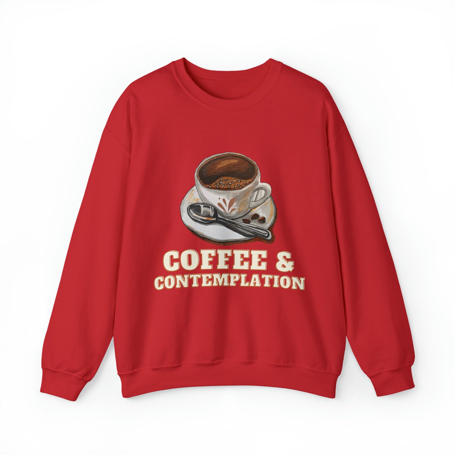 Caffeine Charm and Contemplation Sweatshirt | Coffee & Contemplation Sweatshirt