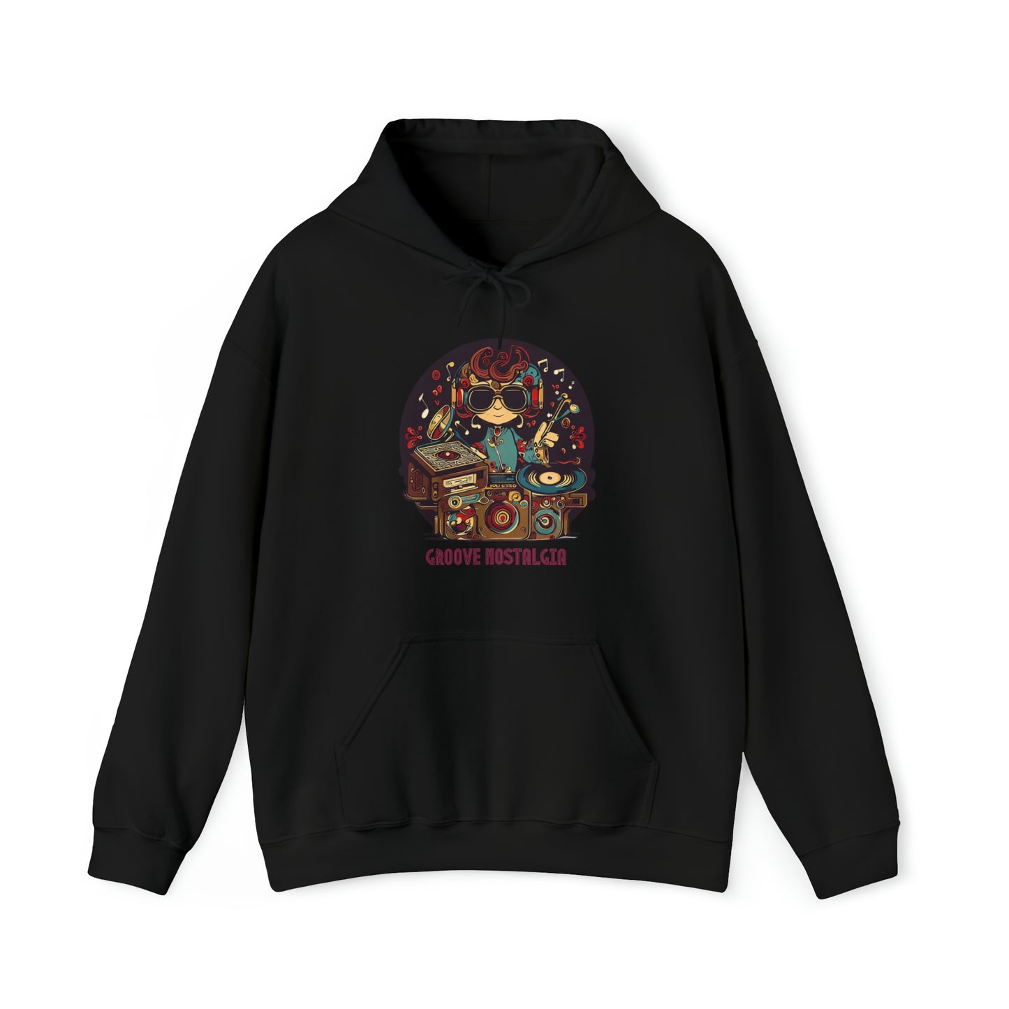 Groove Nostalgia: Vintage Vinyl Lover Unisex Hoodie | Retro Rhythms Hoodies