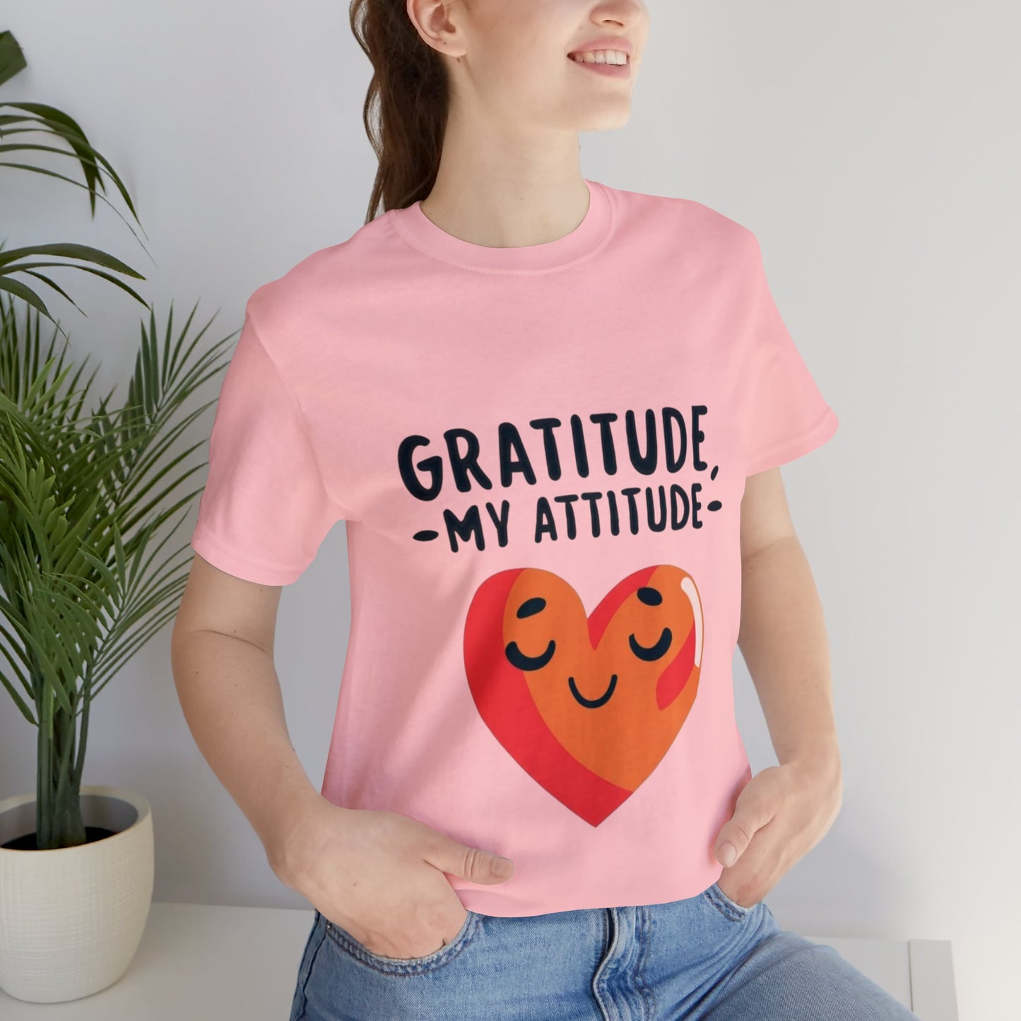 Gratitude Attitude: Thankful Hearts Unisex Tee | Serene Thanksgiving T-Shirts by Be Like No One (BLN1) - The Store