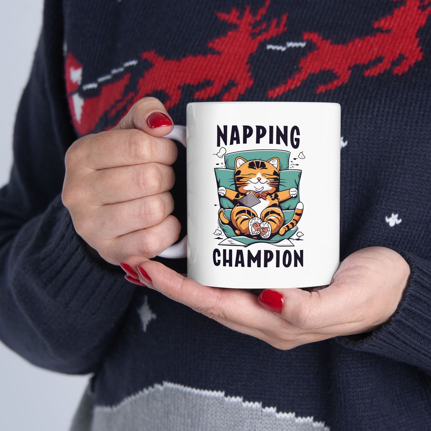 Napping Champion Mug, Be Like No One (BLN1) Mugs, Ceramic Mug 11oz