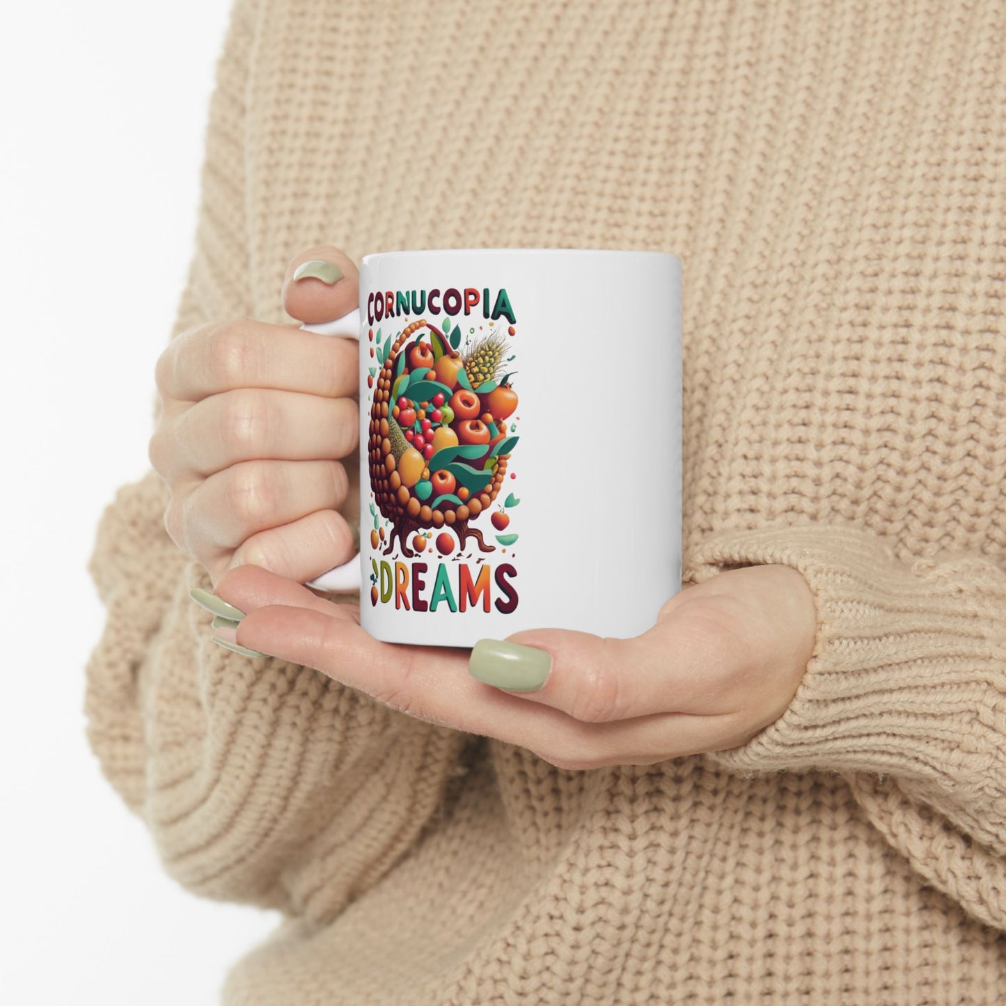 Cornucopia Dreams: Bounty of Fall Mug | Thanksgiving Abundance Mugs by Be Like No One (BLN1) - The Store