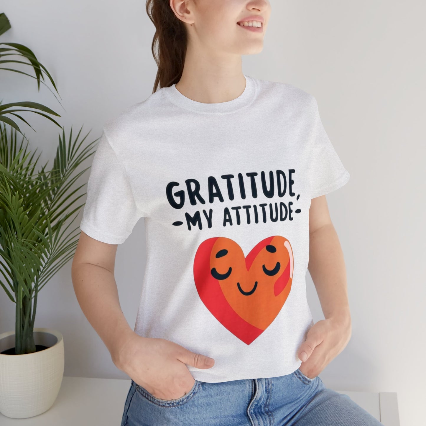 Gratitude Attitude: Thankful Hearts Unisex Tee | Serene Thanksgiving T-Shirts by Be Like No One (BLN1) - The Store