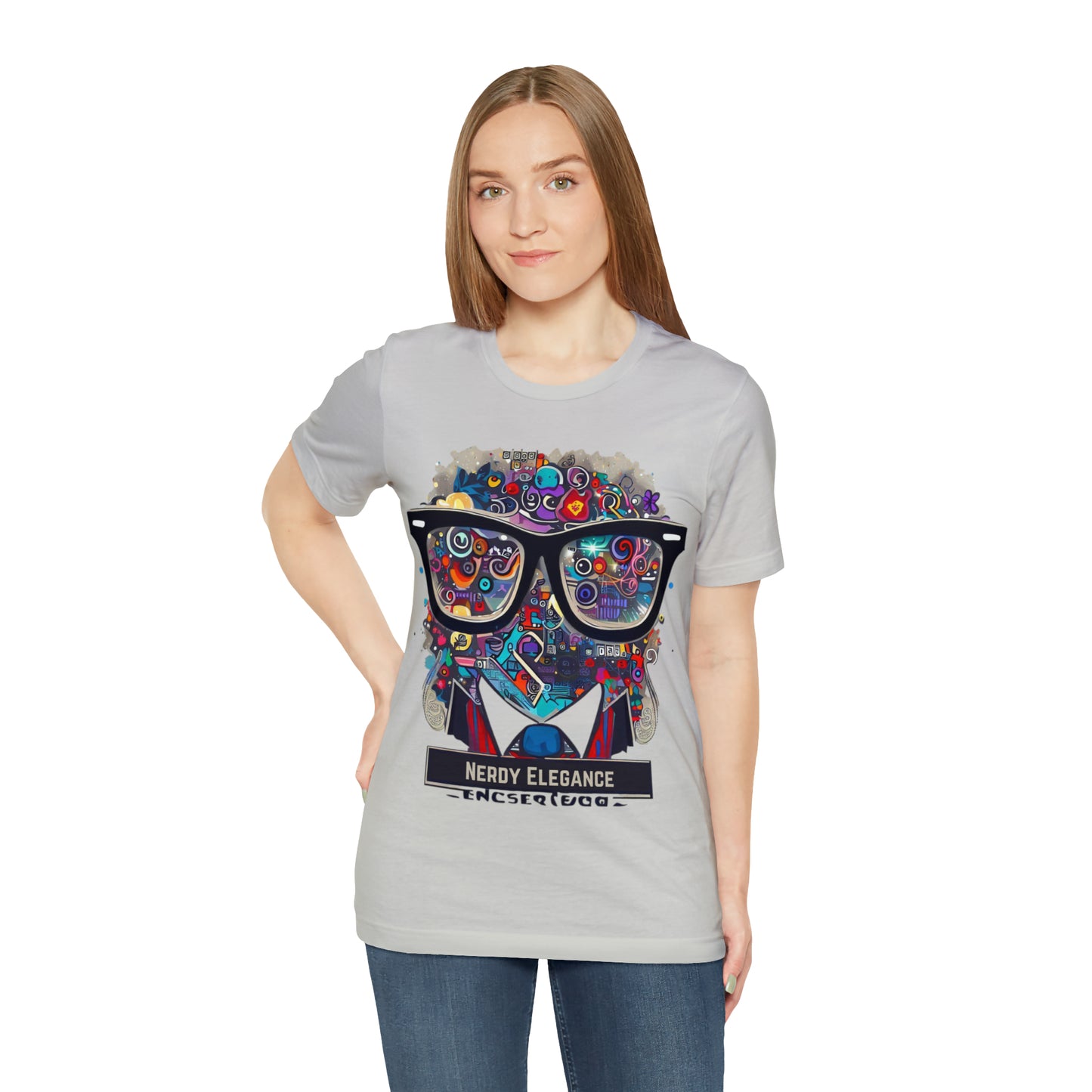 Nerd Elegance: Geek Chic Unisex Tee with Assorted Icon | Smart Style T-Shirts