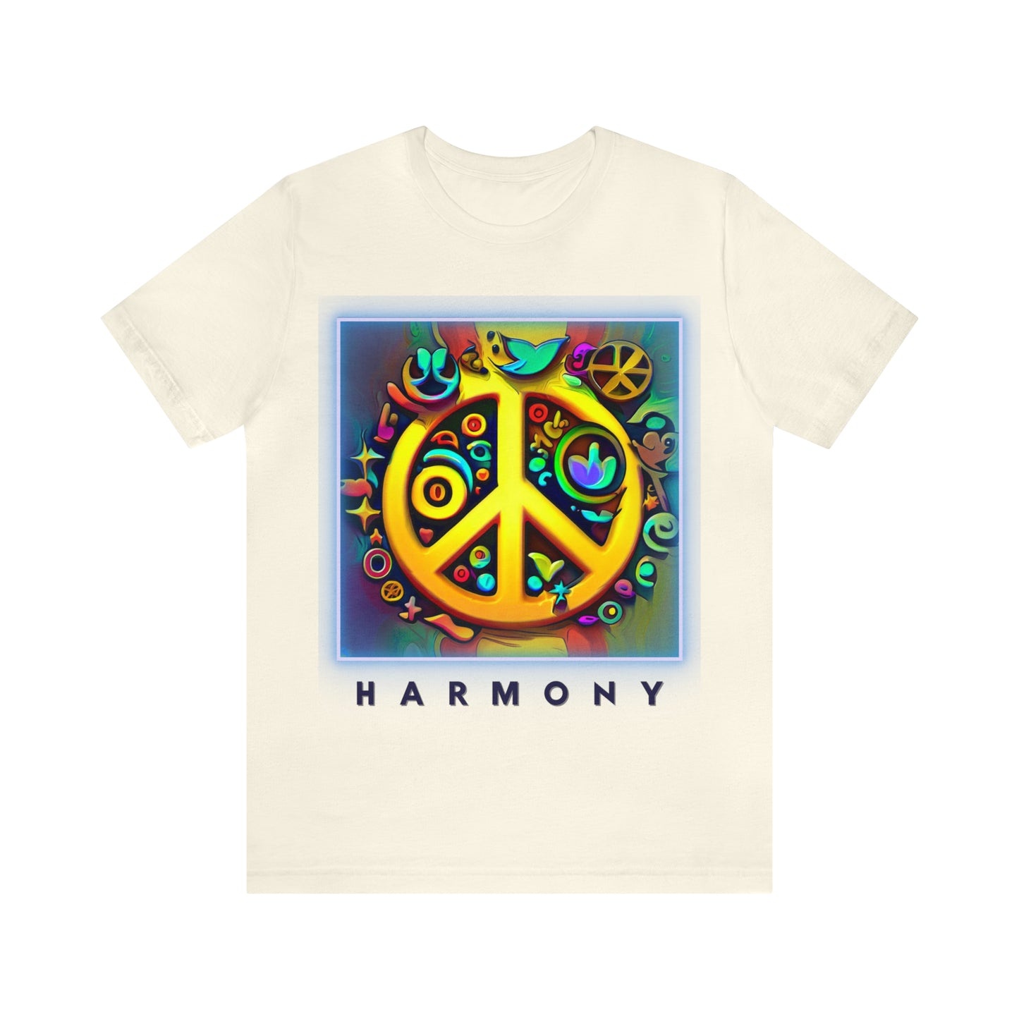 Serenity Symbols: Peace & Positivity Unisex Tee | Harmony Iconic T-Shirts