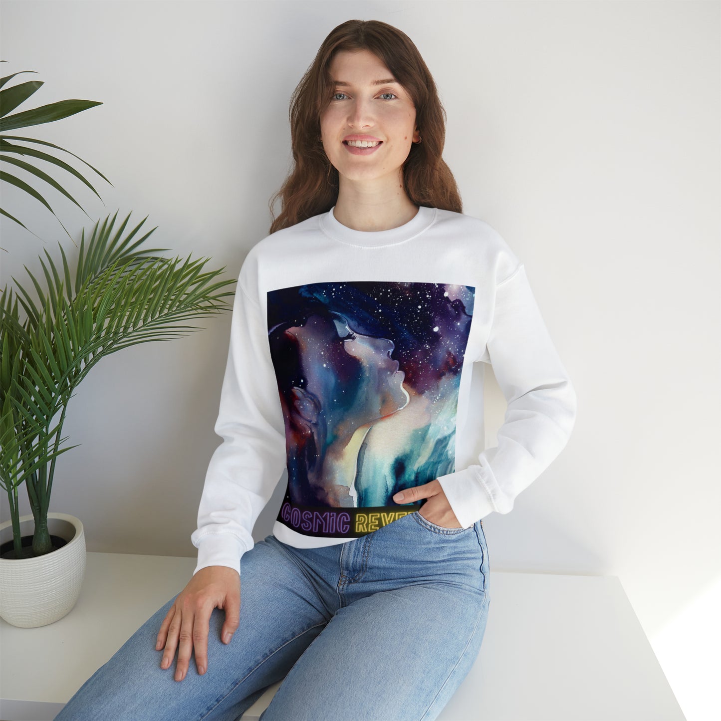 Cosmic Reverie Sweatshirt | Galactic Dreamer Unisex Sweatshirt