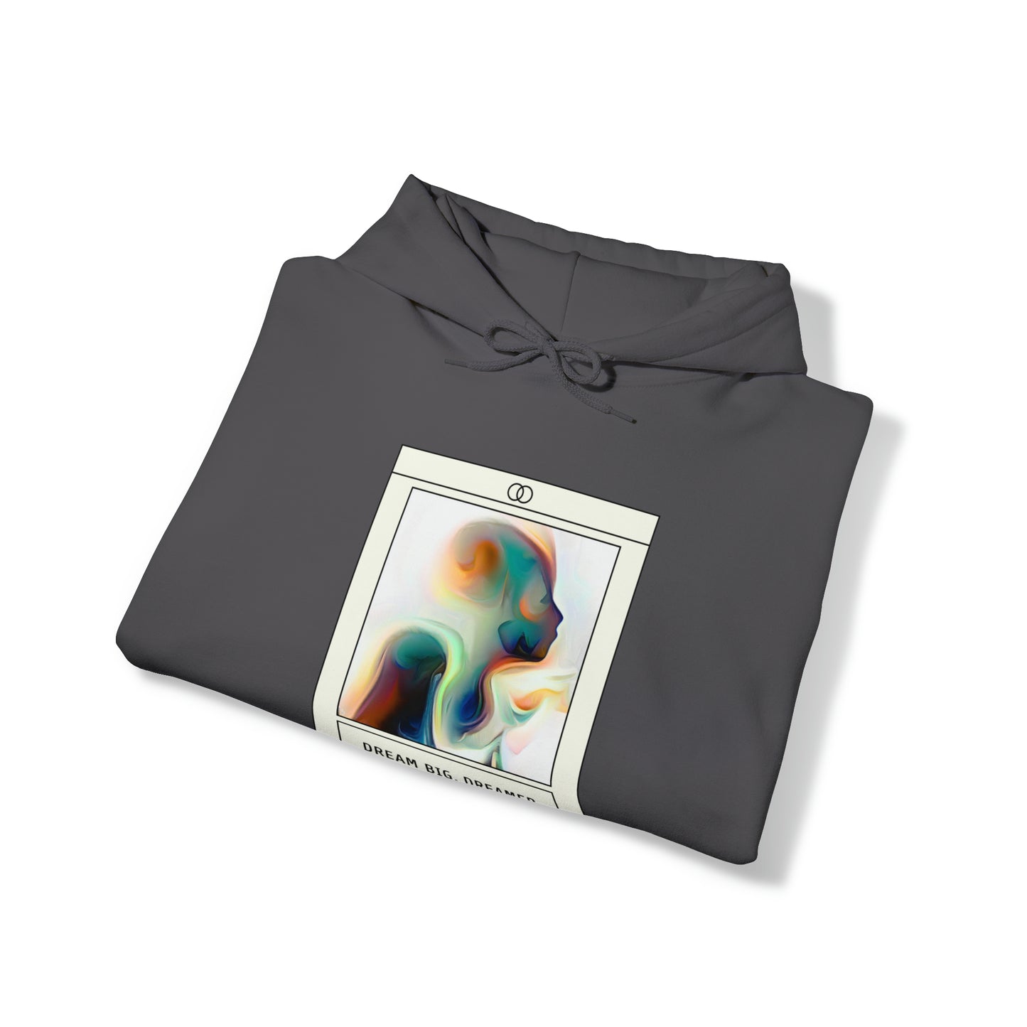 Vivid Reverie: Abstract Dreamer Unisex Hoodie with Vibrant Shapes | Artistic Vision Hoodies