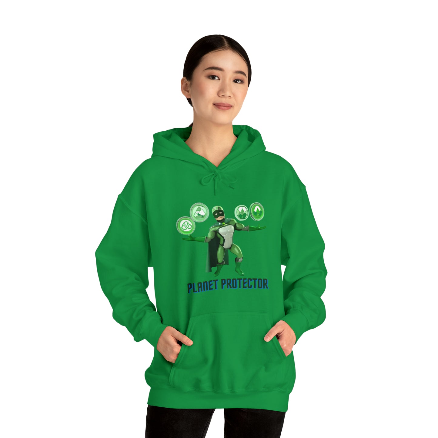 Earth's Guardian: Sustainable Superhero Unisex Hoodie | Champion of Sustainability Hoodies