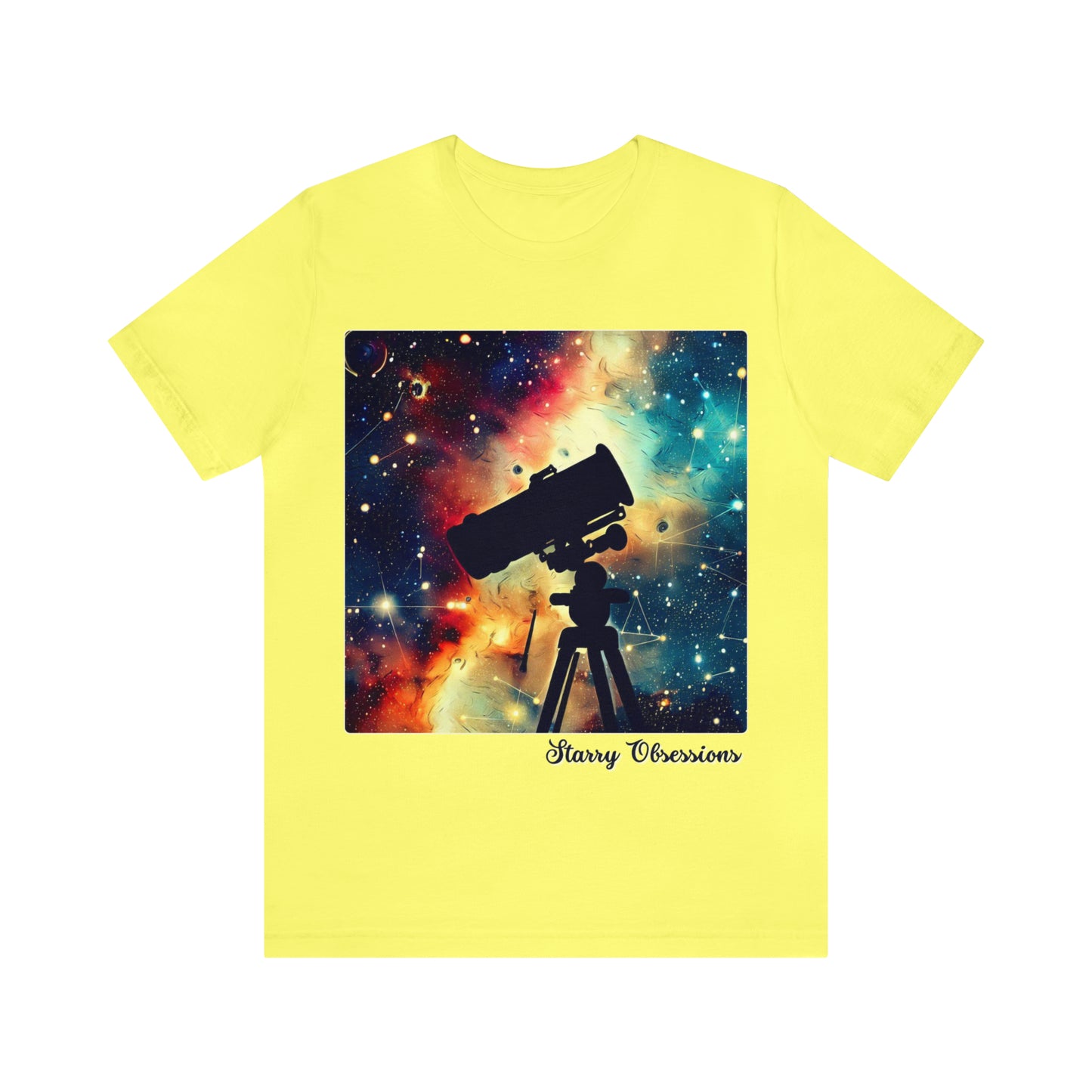 Starry Obsessions: Astronomy Enthusiast Unisex Tee | Galactic Explorer T-Shirts