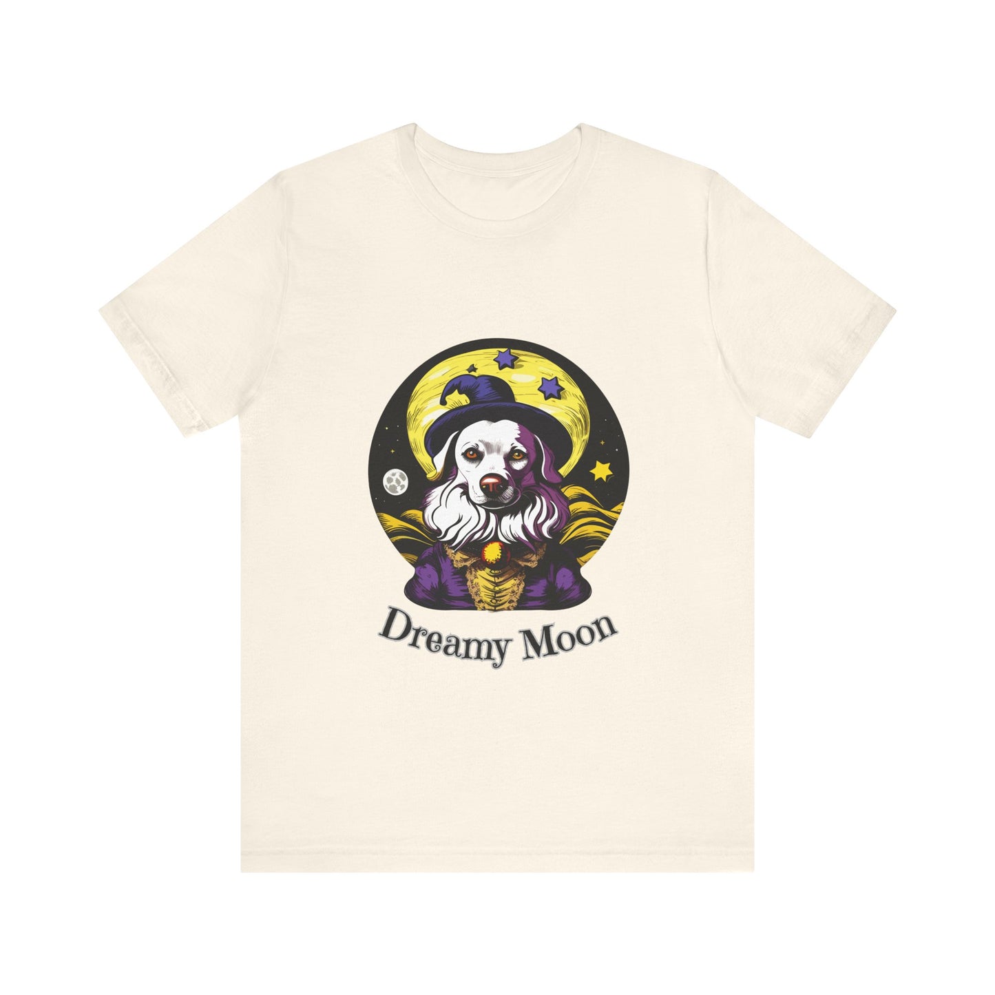 Surreal Full Moon: Dreamlike Starry Night T-Shirt | Halloween Vibes Tee