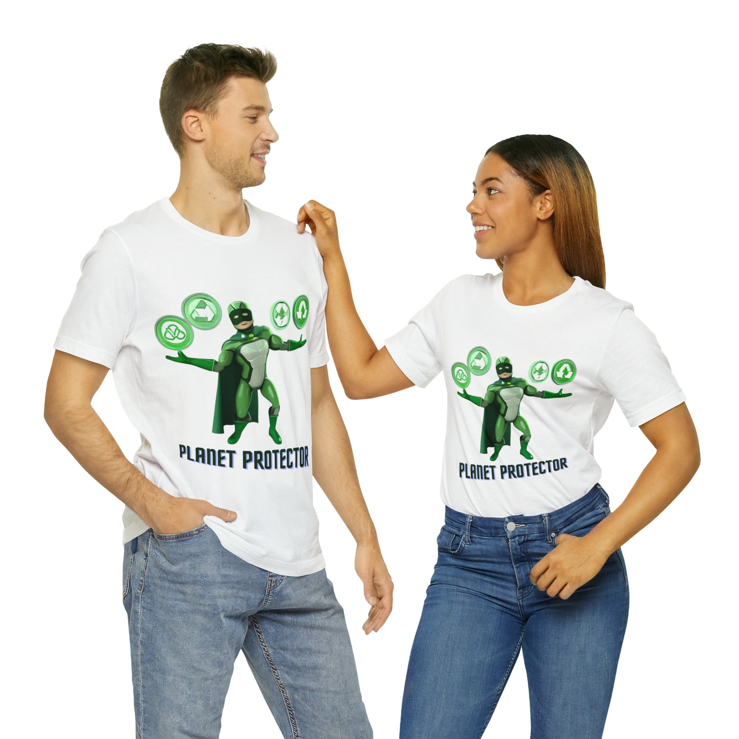 Earth's Guardian: Sustainable Superhero Unisex Tee | Champion of Sustainability T-Shirts