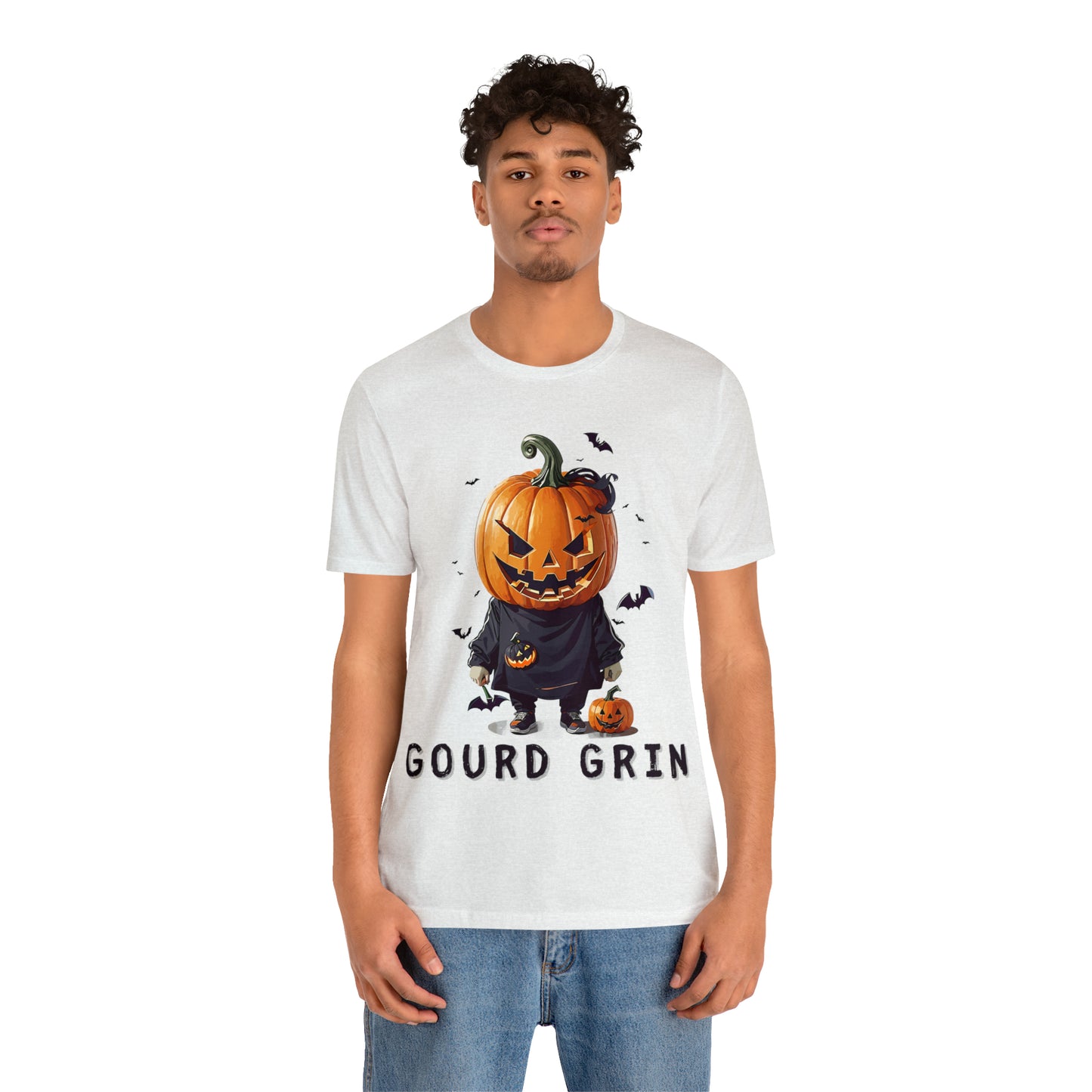 Playful Jack-o'-Lantern Watercolor: Softly Lit Halloween Tee | Halloween Vibes Tee