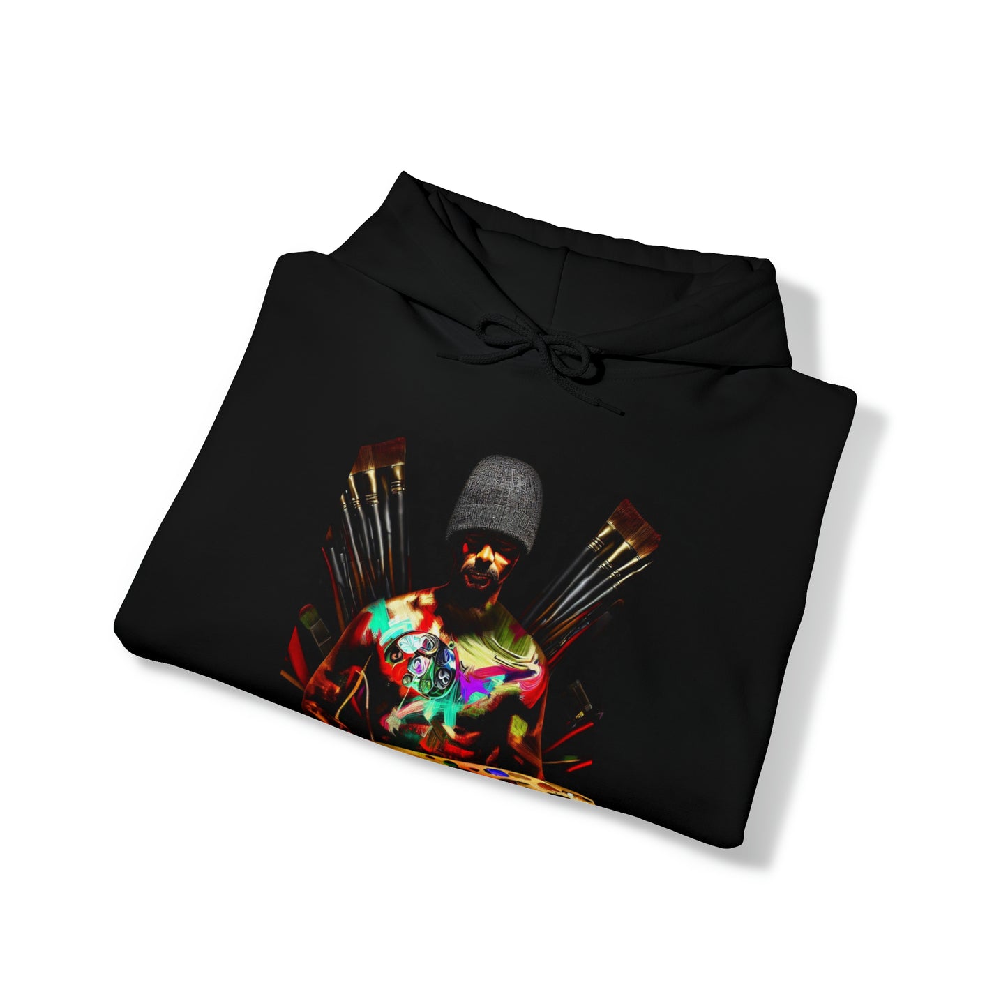 Brushstrokes of Passion: Artistic Soul Unisex Hoodie | Creative Essence Hoodies