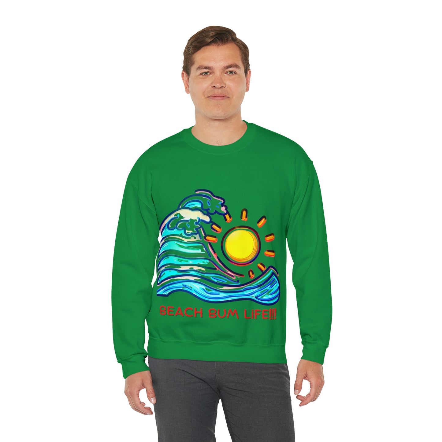 Seaside Serenity Sweatshirt | Beach Bum Life Unisex Sweatshirt