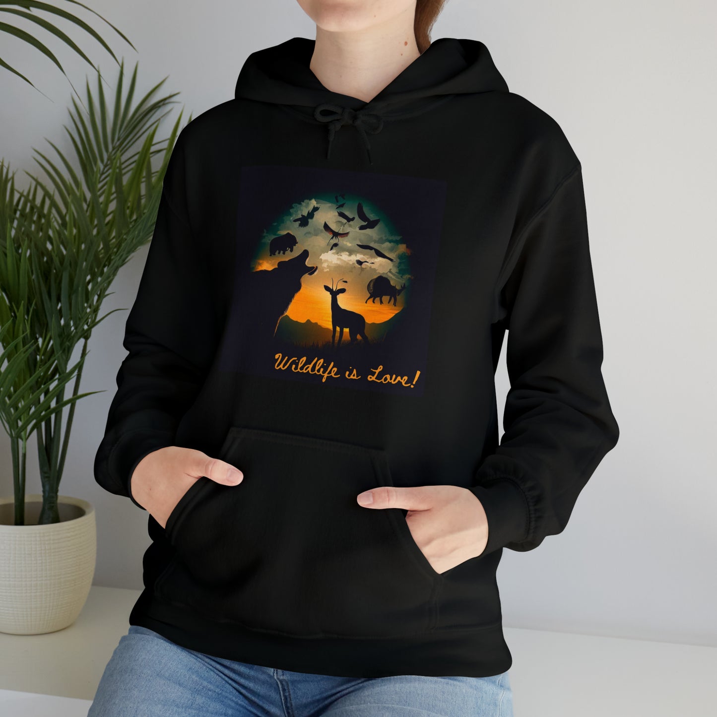 Nature's Companions: Wildlife Lover Unisex Hoodie | Creature Enthusiast Hoodies