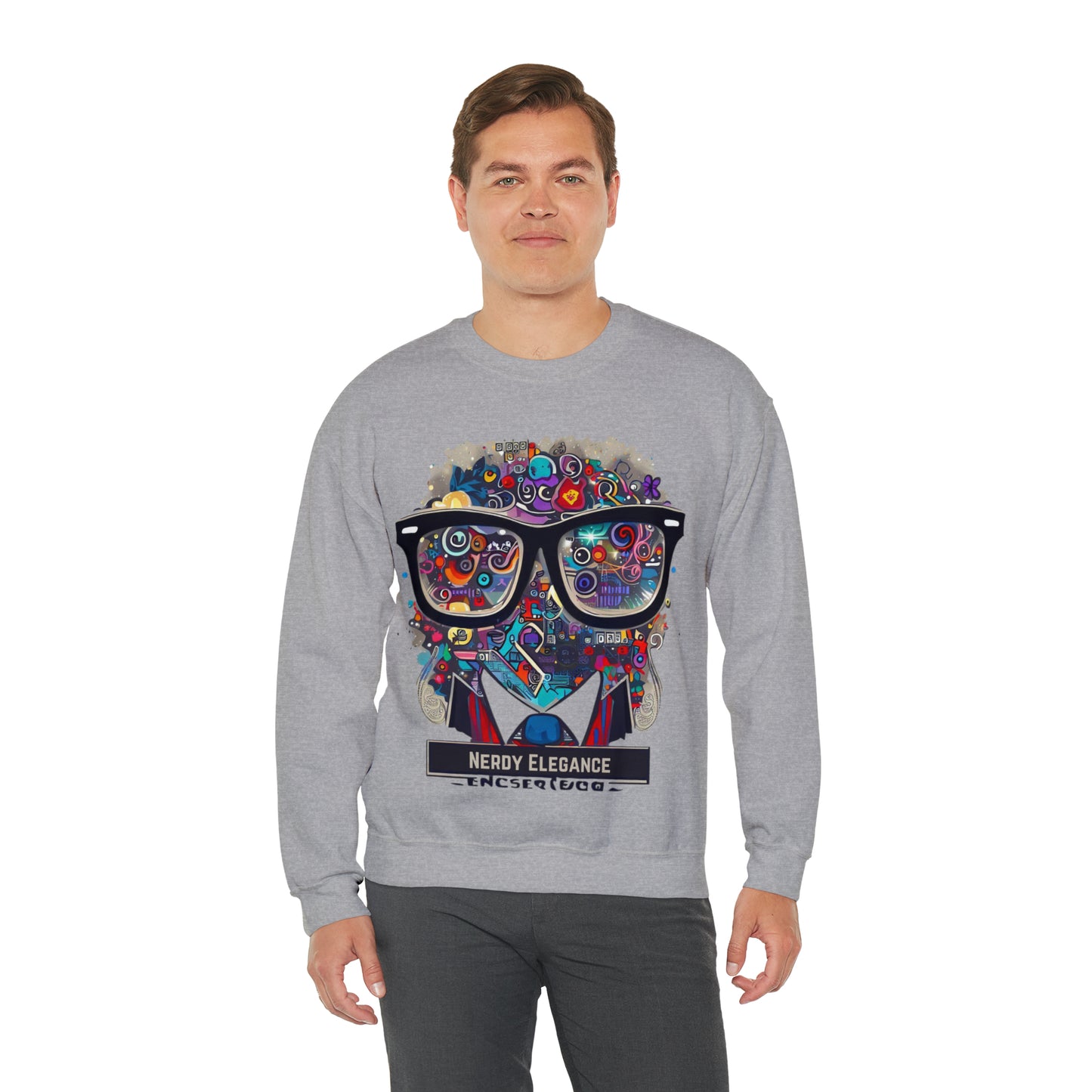 Nerd Elegance Sweatshirt | Geek Icon Unisex Sweatshirt