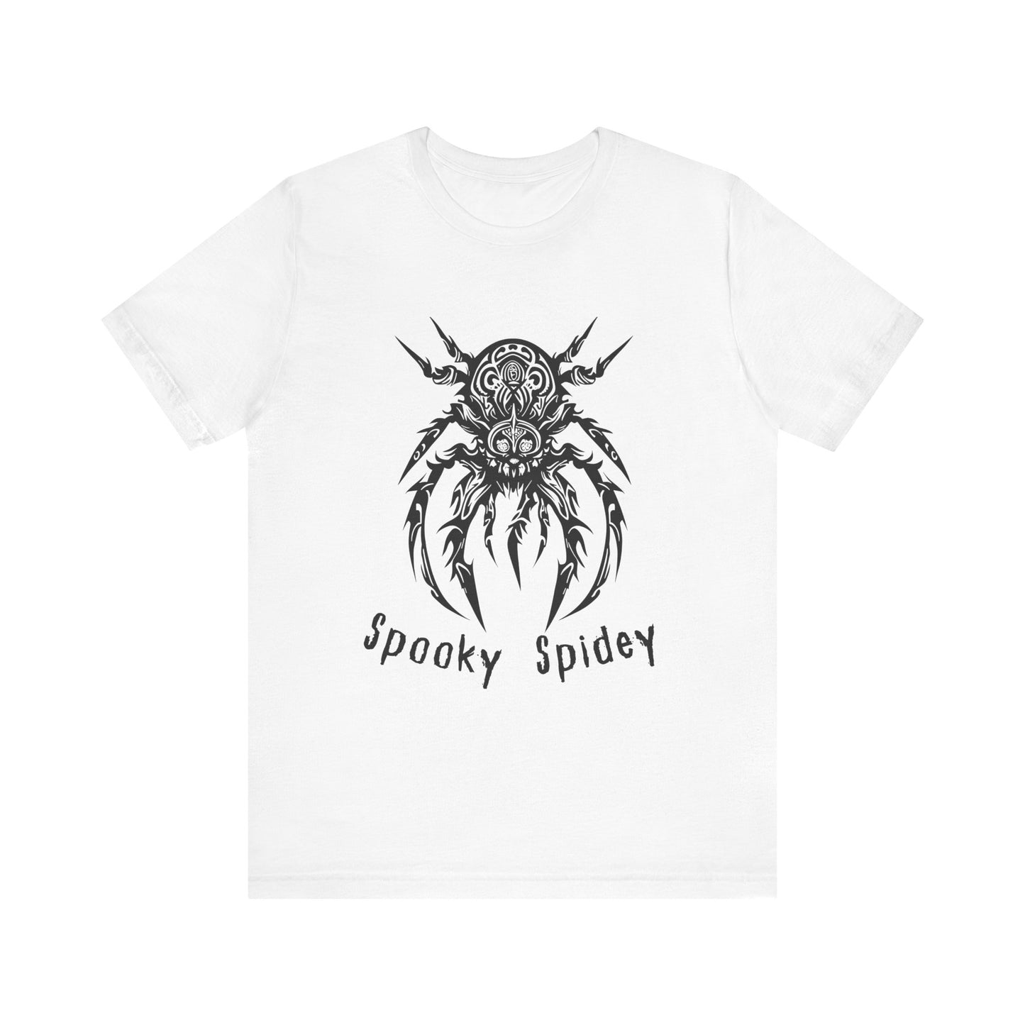 Foreboding Creepy Spider: Tribal Design T-Shirt | Halloween Vibes Tee