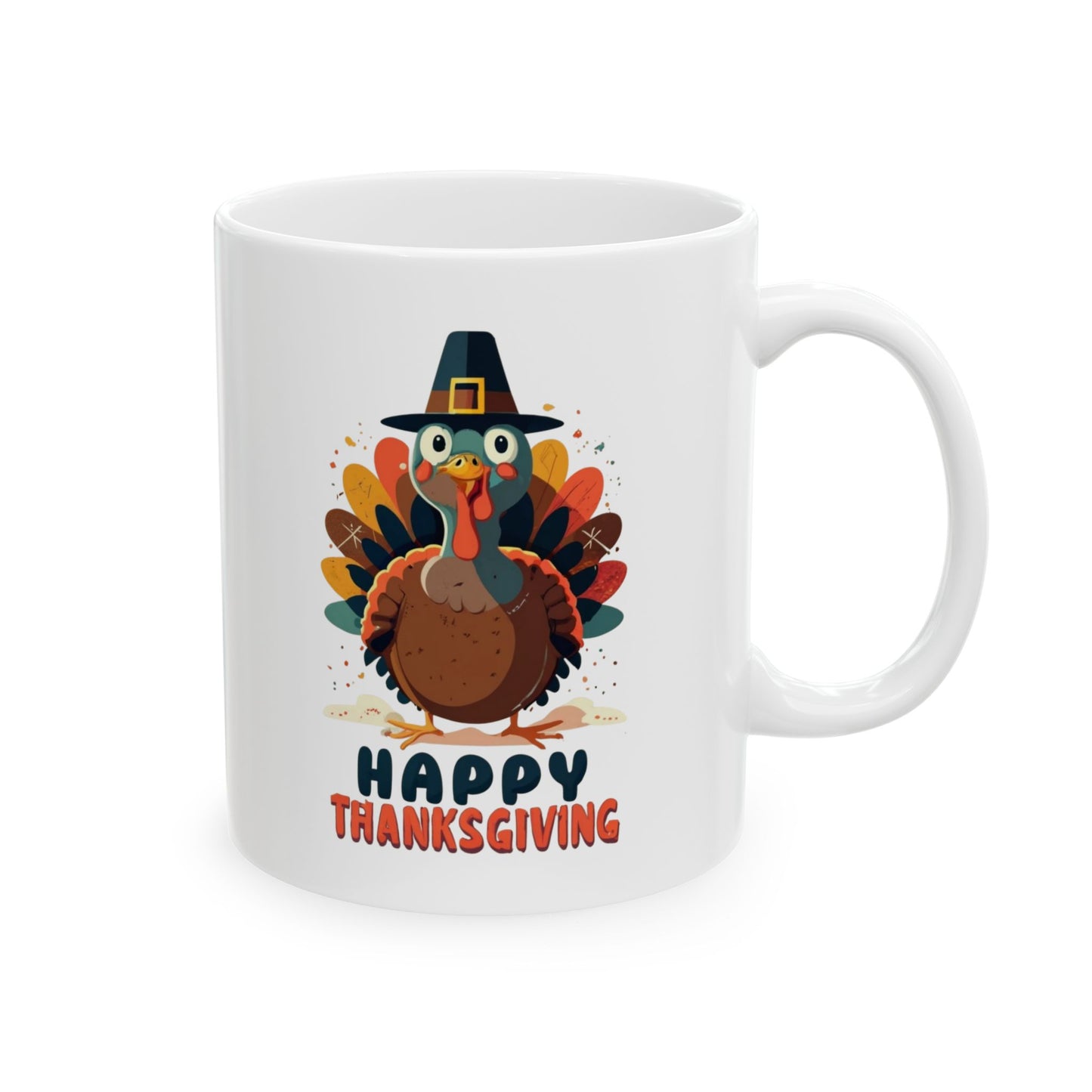 Turkey Time Delight: Vintage Thanksgiving Mug | Nostalgic Feasts Mugs by Be Like No One (BLN1) - The Store