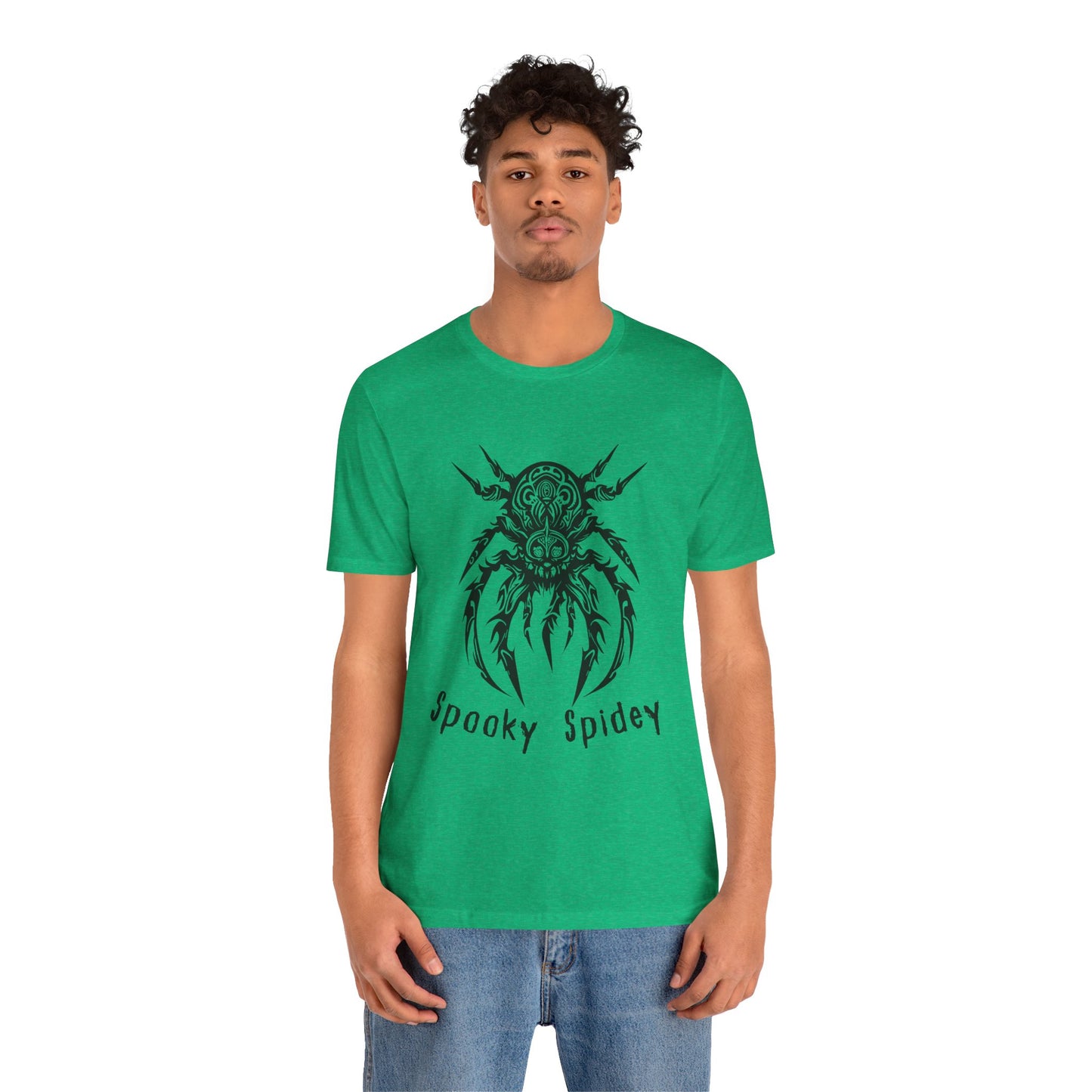 Foreboding Creepy Spider: Tribal Design T-Shirt | Halloween Vibes Tee