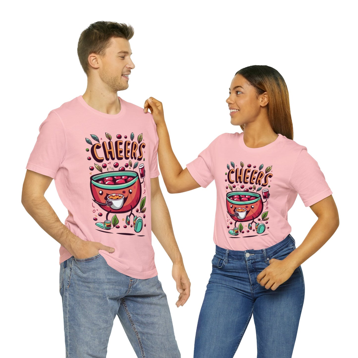 Cranberry Cheers: Thanksgiving Delight Unisex Tee | Festive Holiday T-Shirts by Be Like No One (BLN1) - The Store