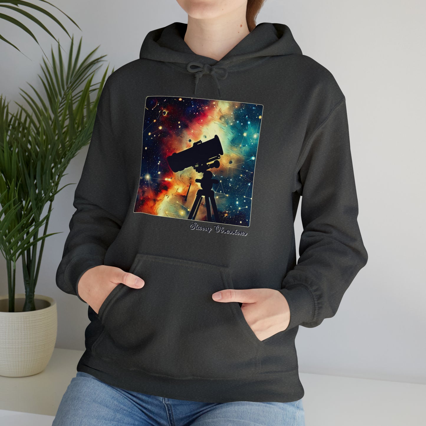 Starry Obsessions: Astronomy Enthusiast Unisex Hoodie | Galactic Explorer Hoodies