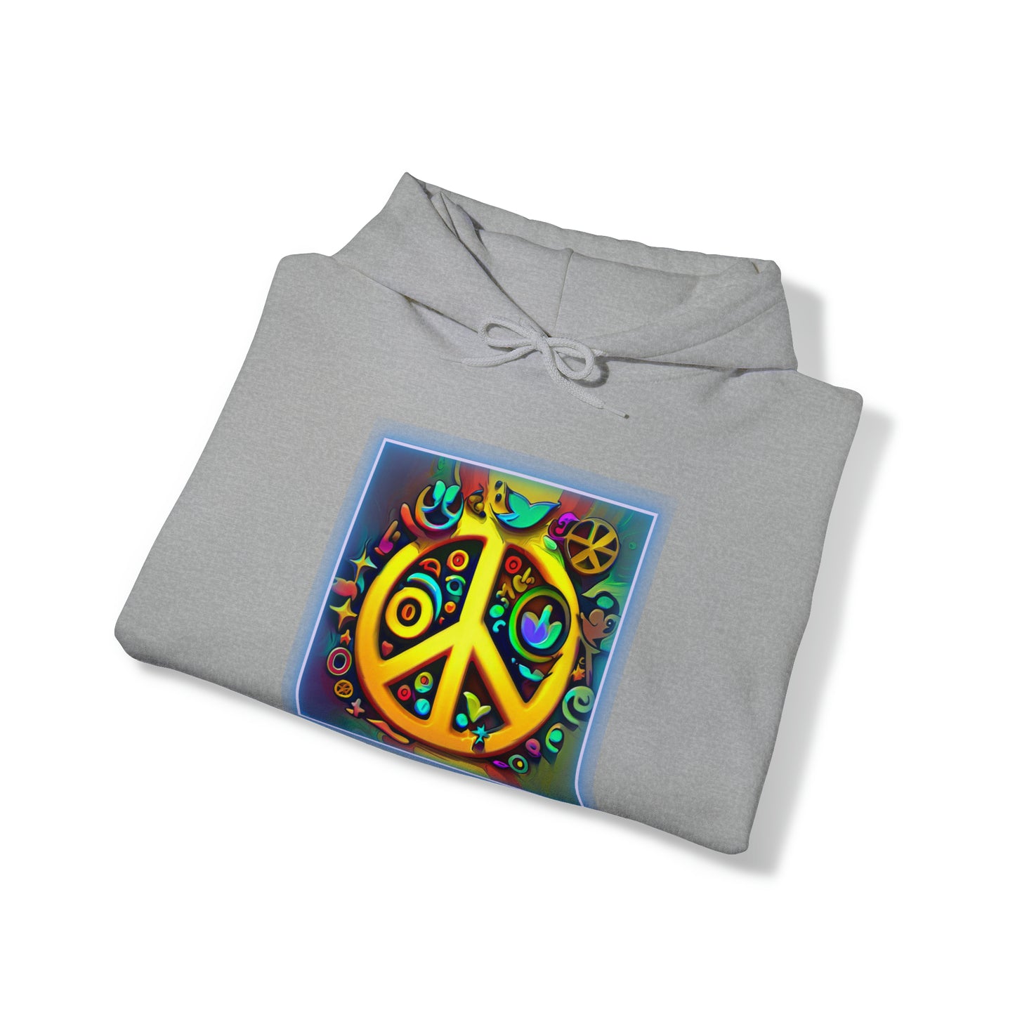 Serenity Symbols: Peace & Positivity Unisex Hoodie | Harmony Iconic Hoodies