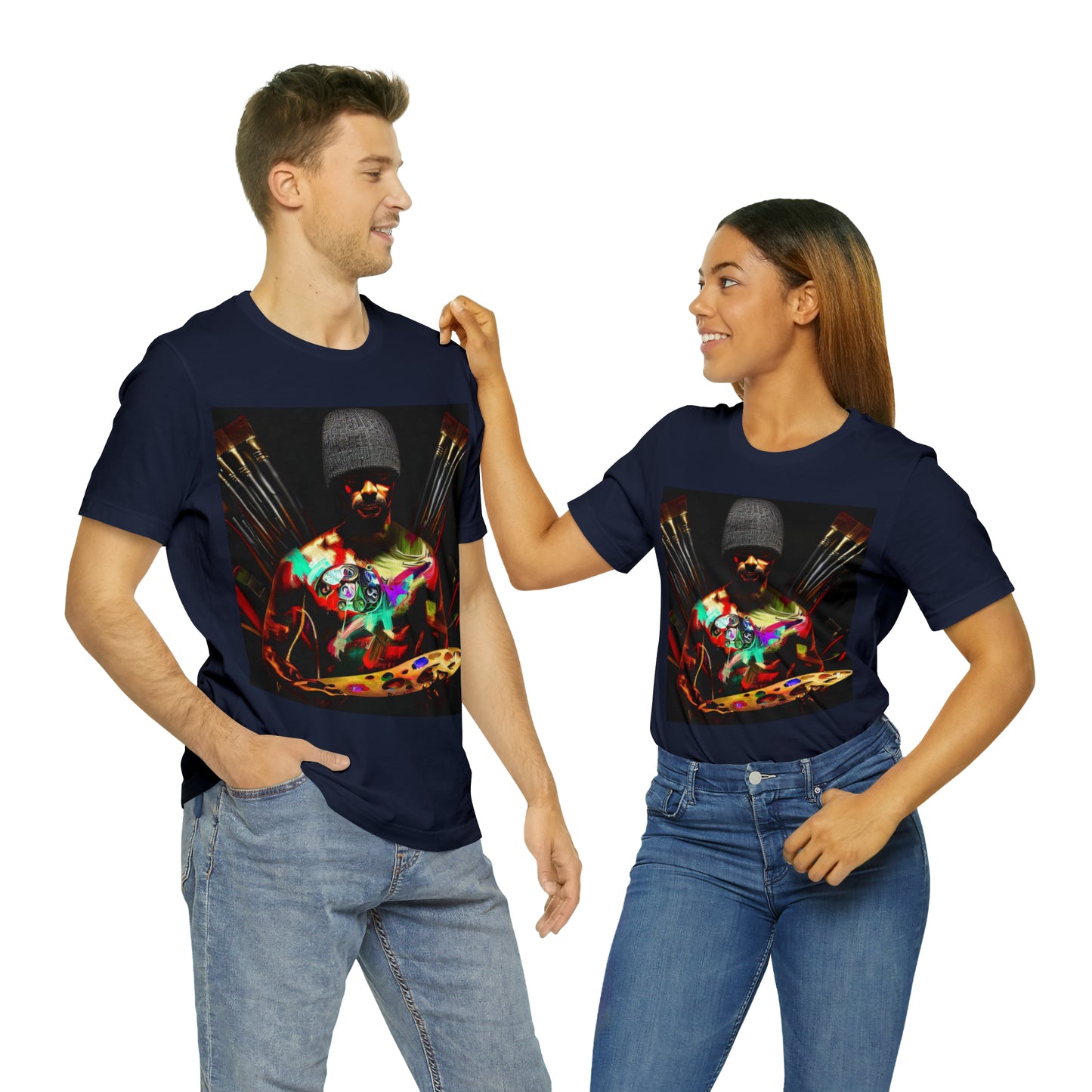 Brushstrokes of Passion: Artistic Soul Unisex Tee | Creative Essence T-Shirts