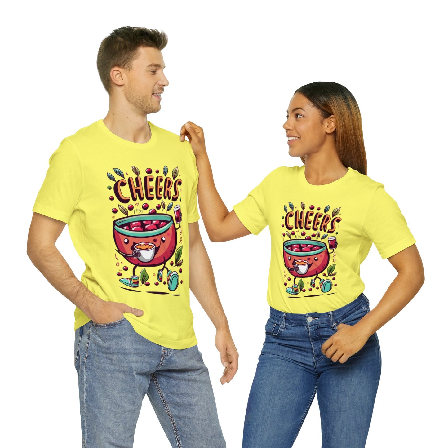 Cranberry Cheers: Thanksgiving Delight Unisex Tee | Festive Holiday T-Shirts by Be Like No One (BLN1) - The Store