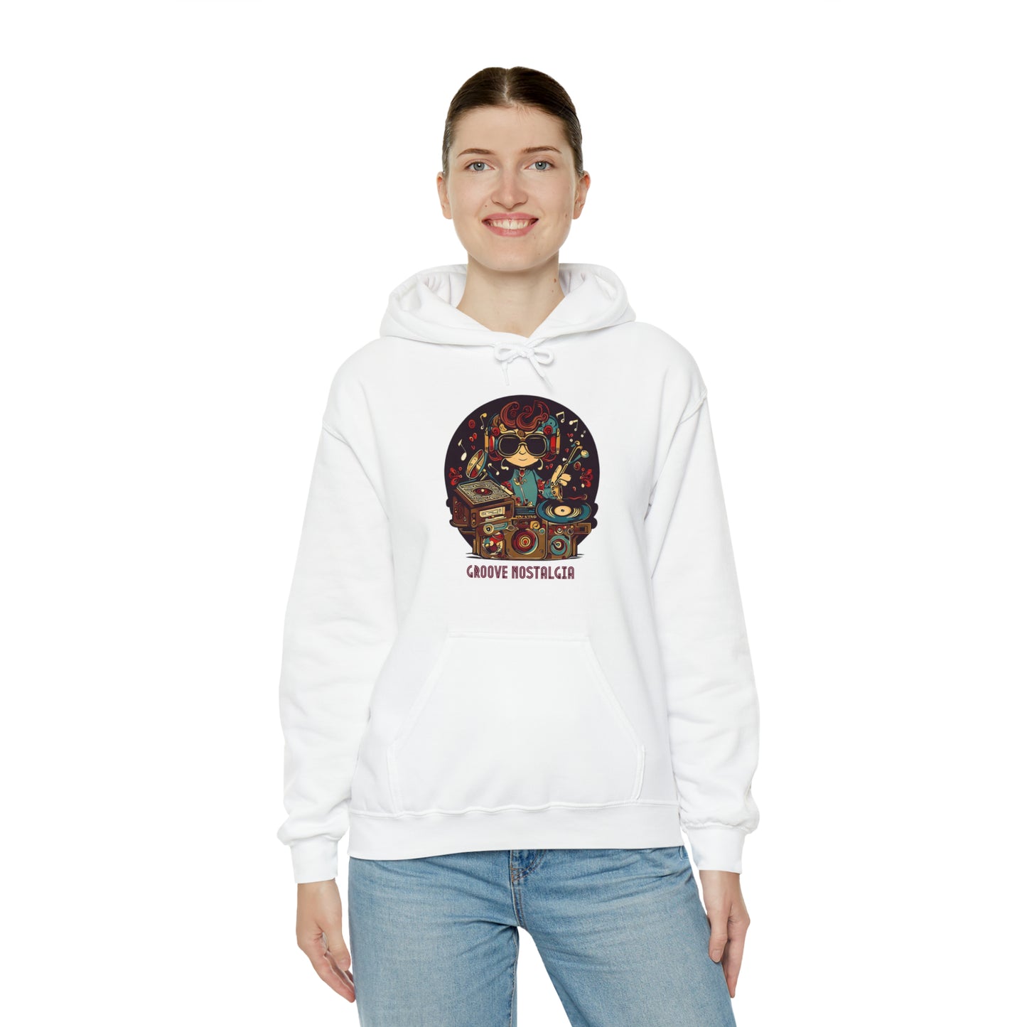 Groove Nostalgia: Vintage Vinyl Lover Unisex Hoodie | Retro Rhythms Hoodies