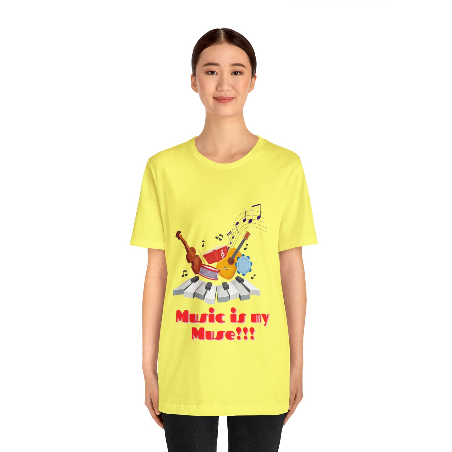 Harmonious Inspiration: Music is my Muse Unisex Tee | Melodic Magic T-Shirts