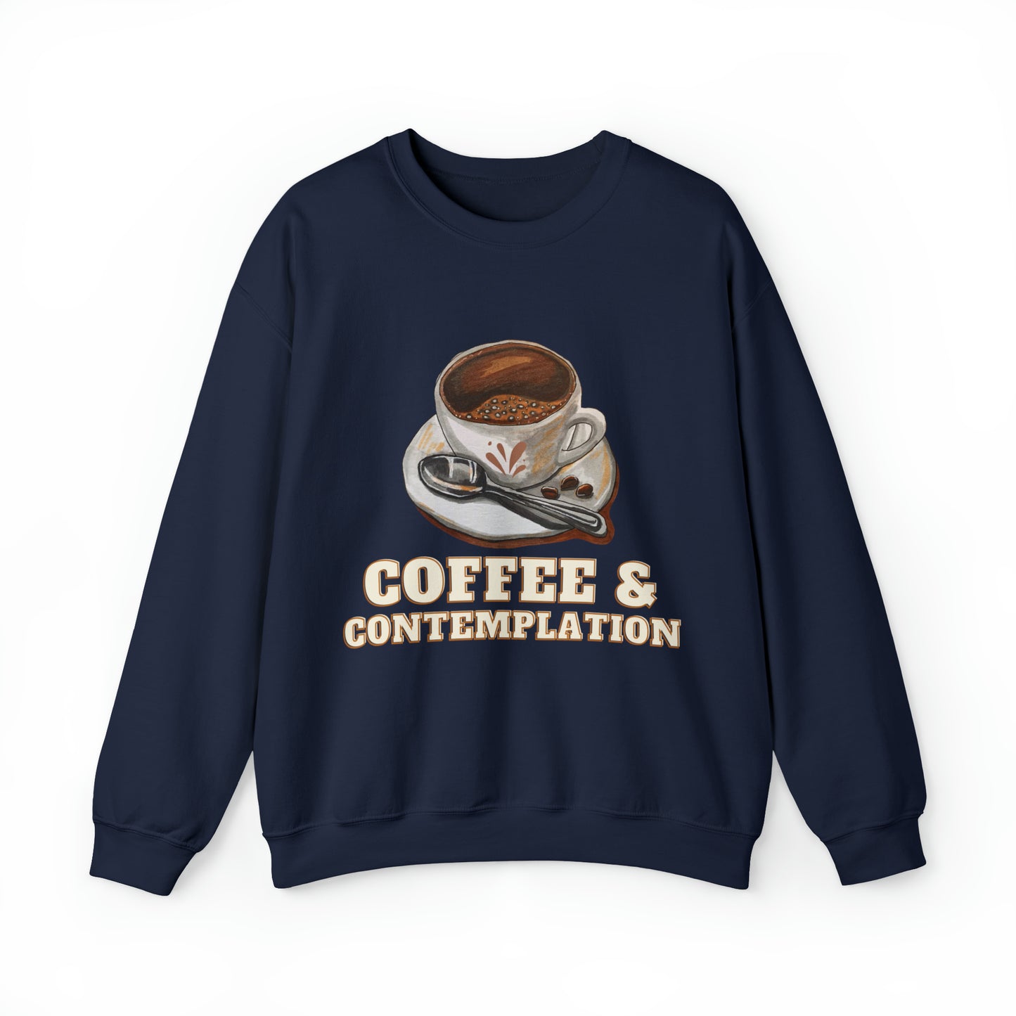 Caffeine Charm and Contemplation Sweatshirt | Coffee & Contemplation Sweatshirt