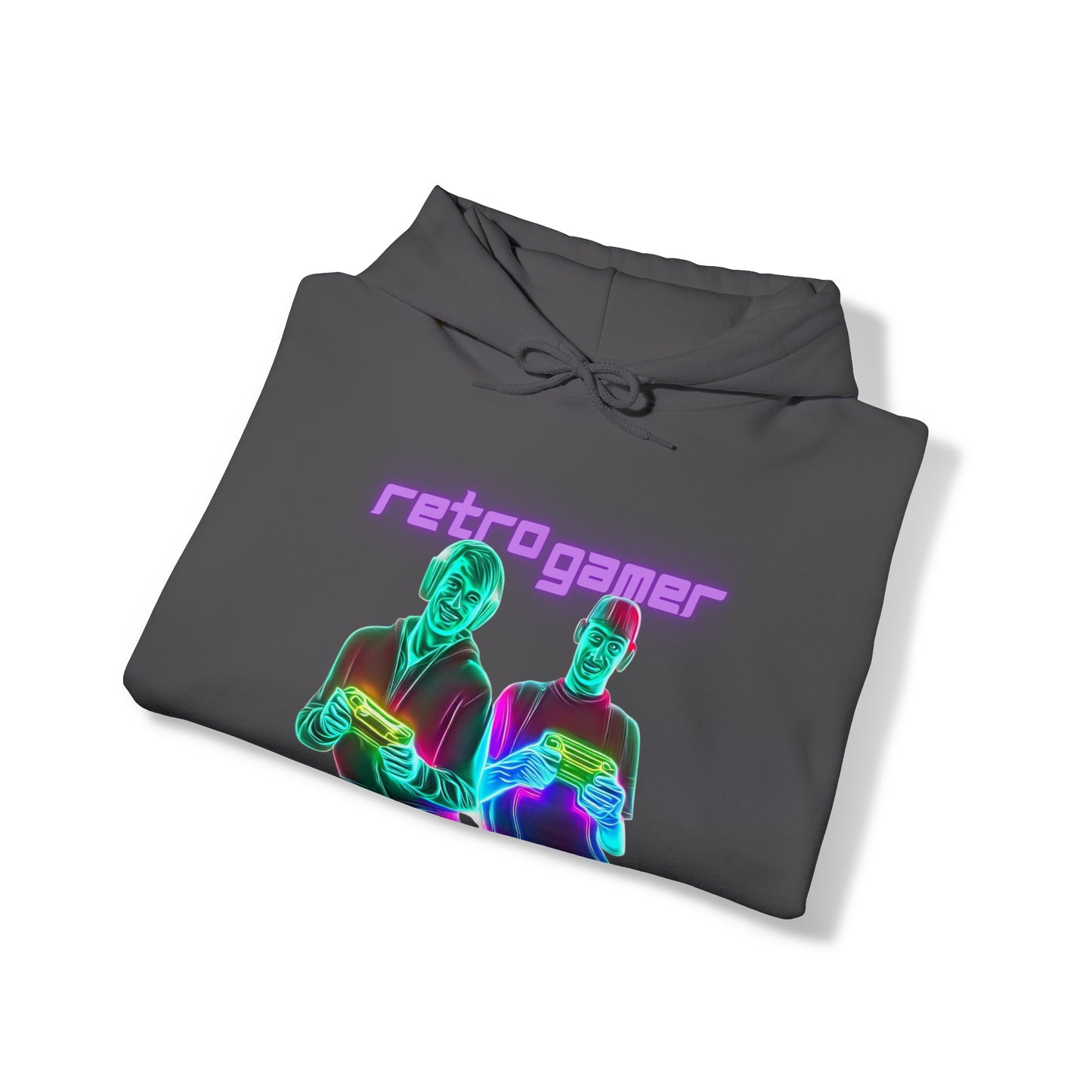 Vintage Gaming Vibes: Retro Gamer Unisex Hoodie | Pixel Nostalgia Hoodies