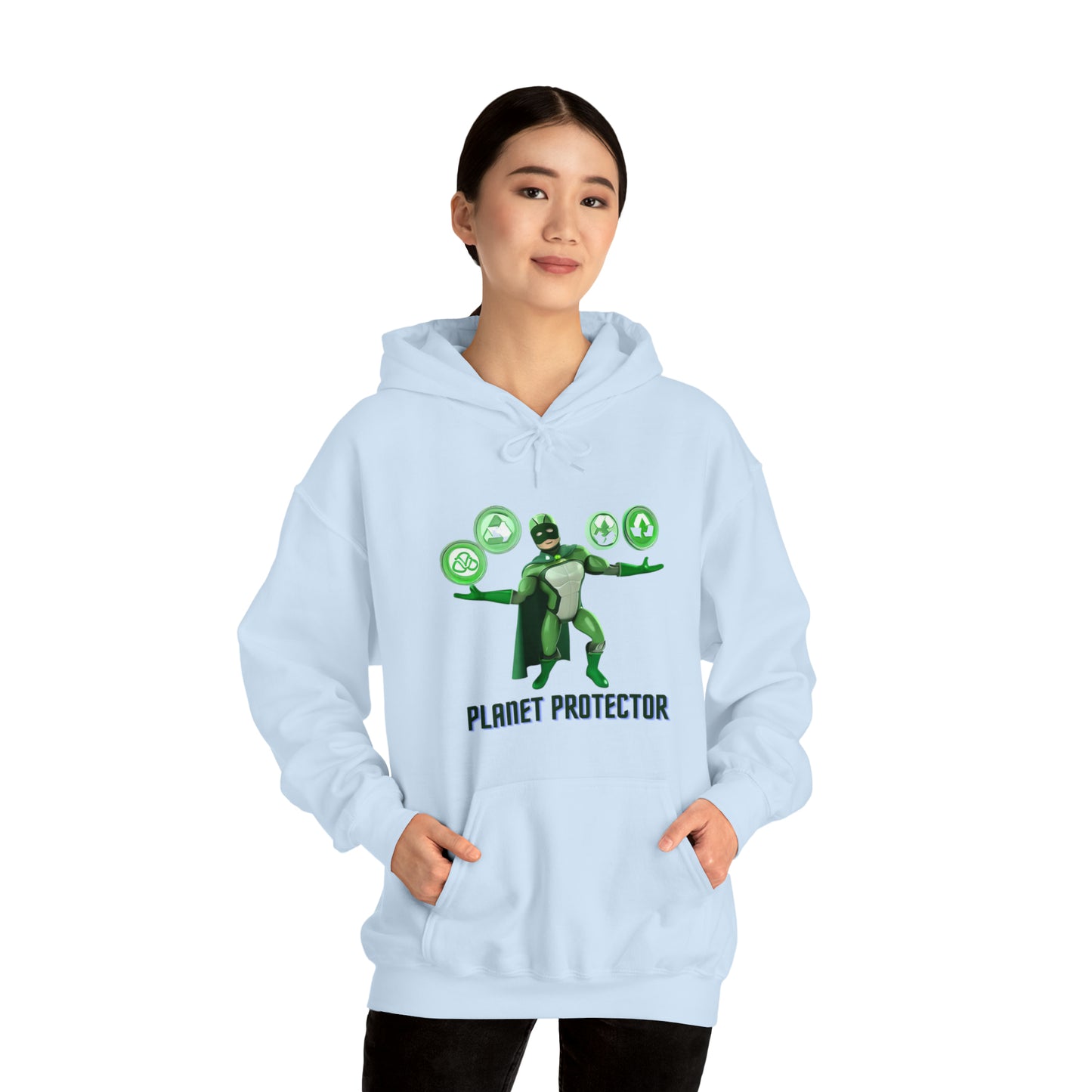 Earth's Guardian: Sustainable Superhero Unisex Hoodie | Champion of Sustainability Hoodies