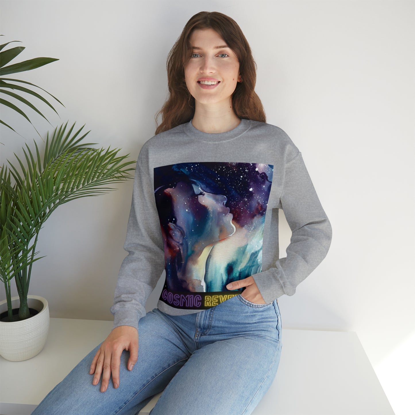 Cosmic Reverie Sweatshirt | Galactic Dreamer Unisex Sweatshirt