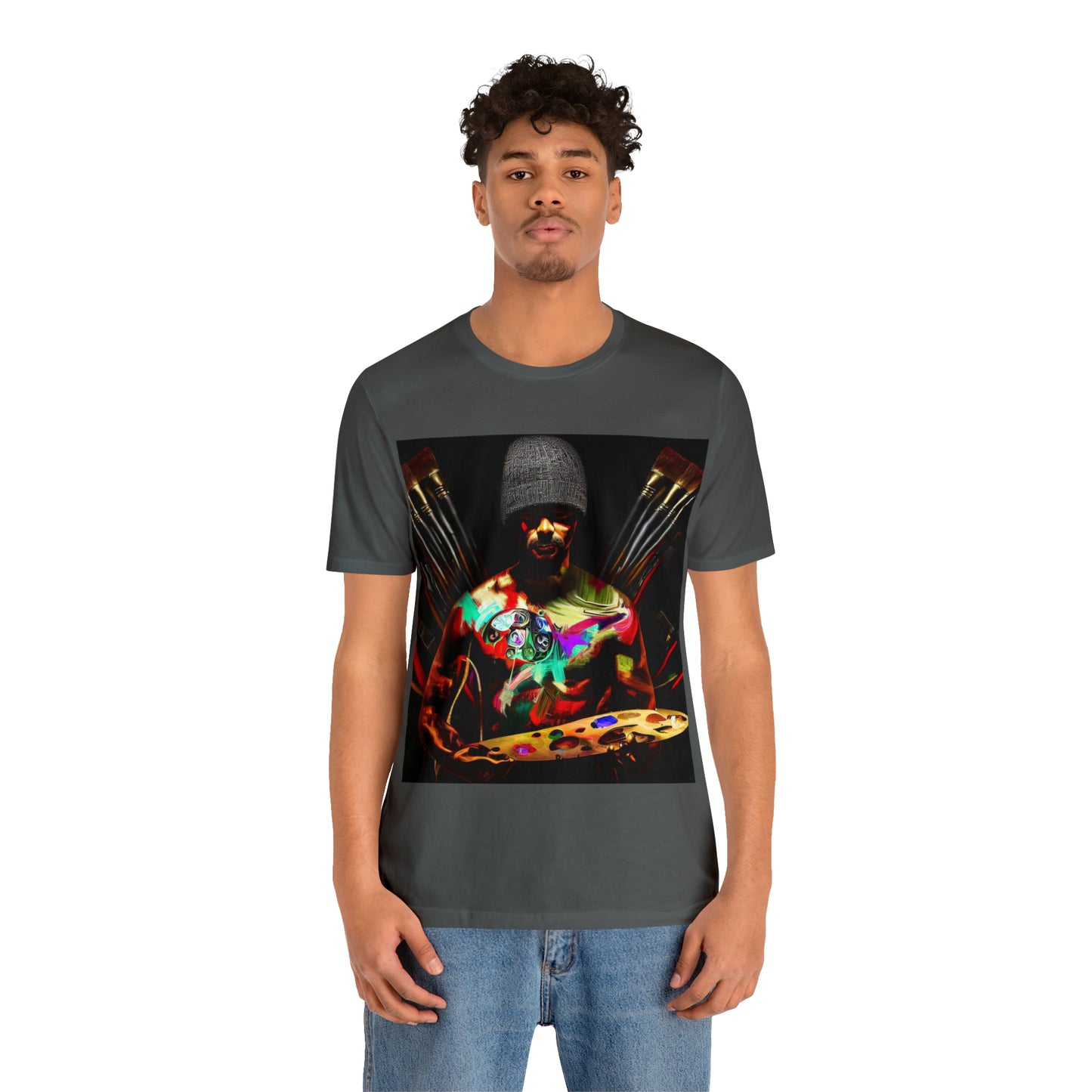 Brushstrokes of Passion: Artistic Soul Unisex Tee | Creative Essence T-Shirts