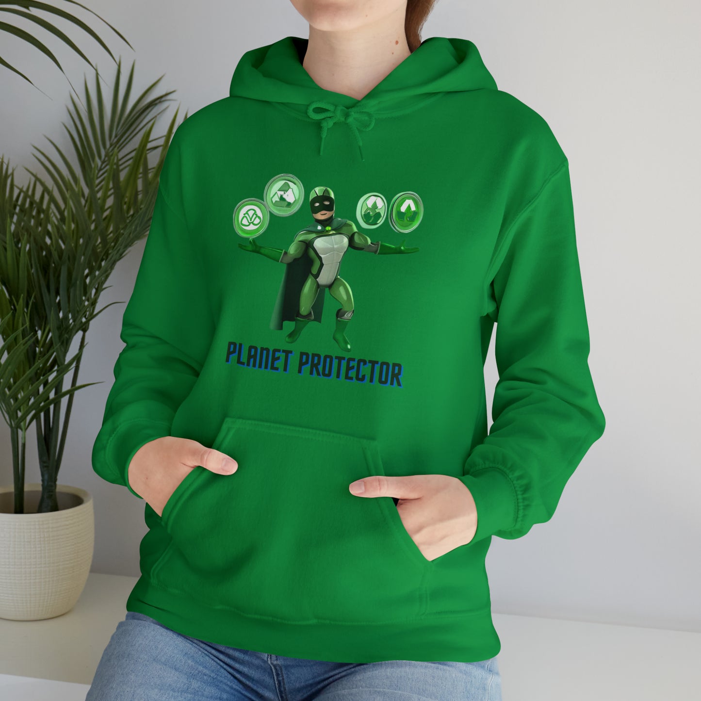 Earth's Guardian: Sustainable Superhero Unisex Hoodie | Champion of Sustainability Hoodies