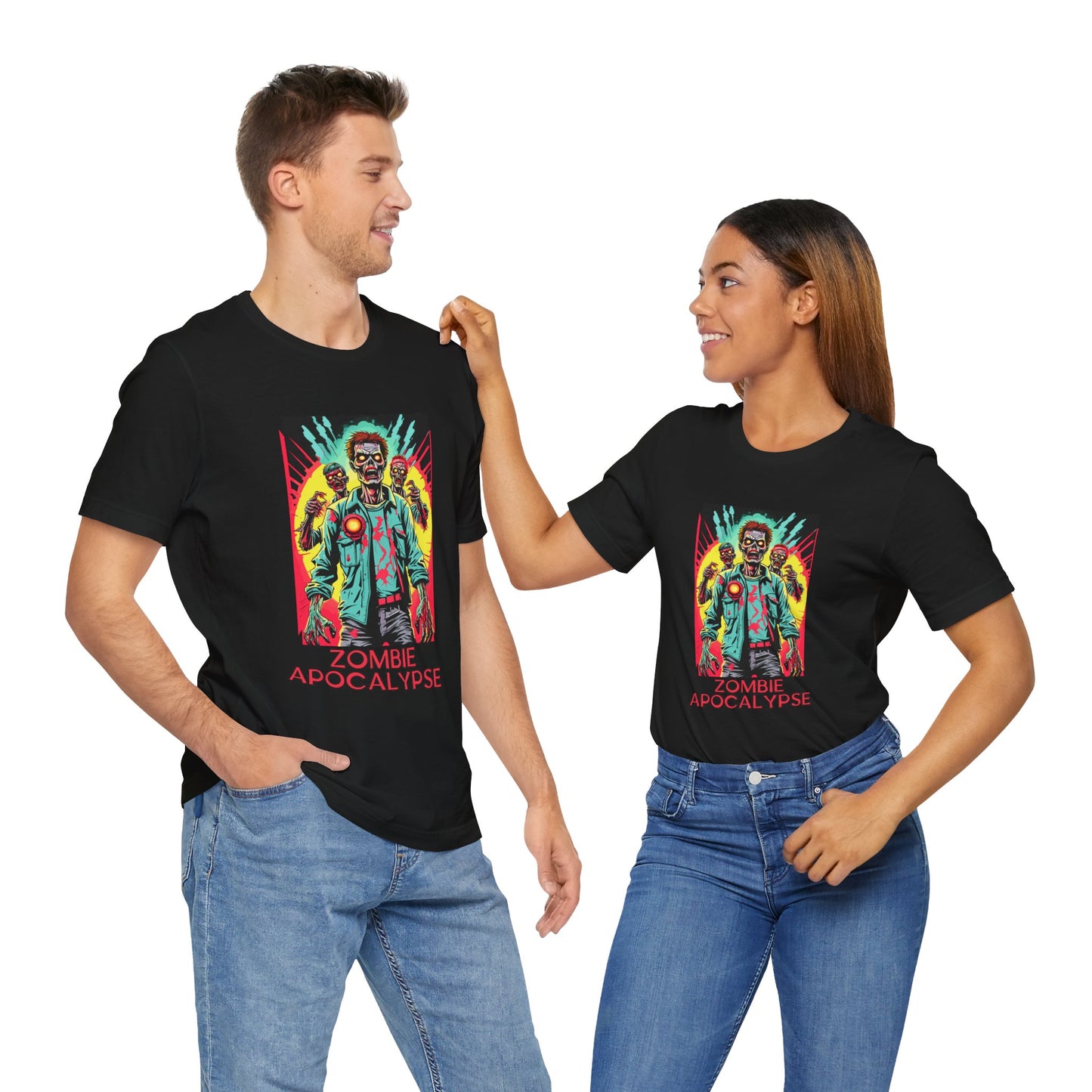 Comic Book Heroes: Zombie Apocalypse Survivors T-Shirt |Halloween Vibes Tee