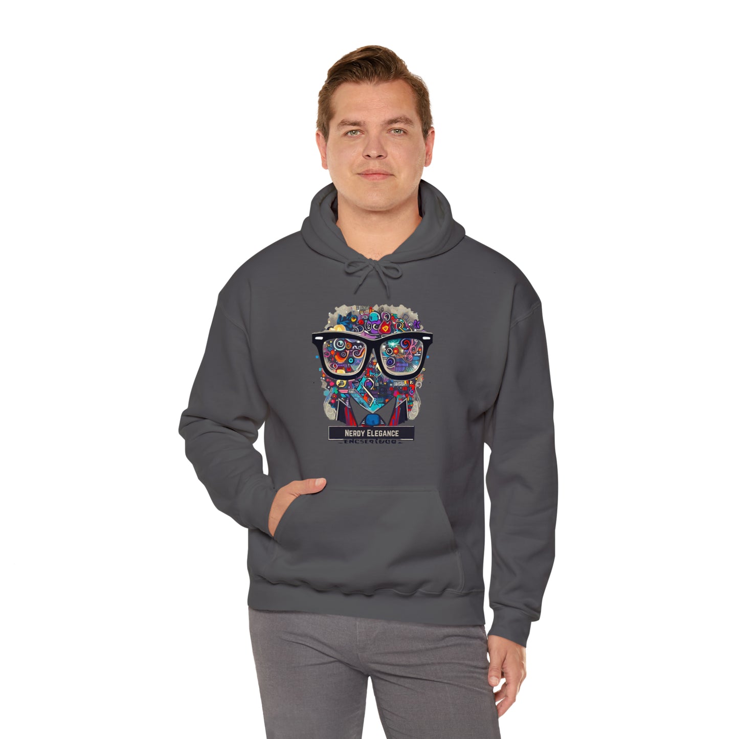 Nerd Elegance: Geek Chic Unisex Hoodie with Assorted Icon | Smart Style Hoodies