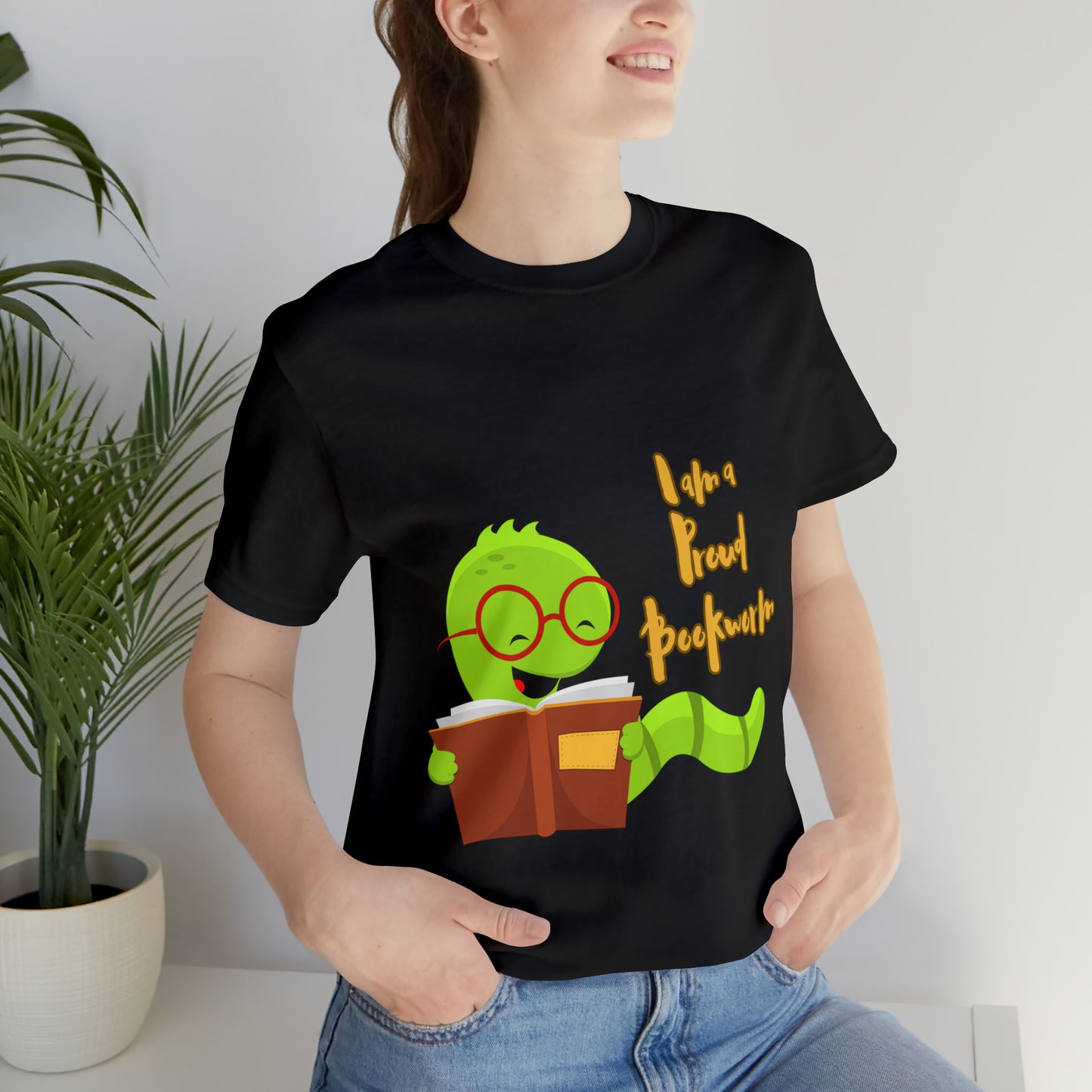 Bibliophile Bliss: Bookworm & Proud Unisex Tee | Literary Passion Unleashed | Unisex Personalized T-Shirts