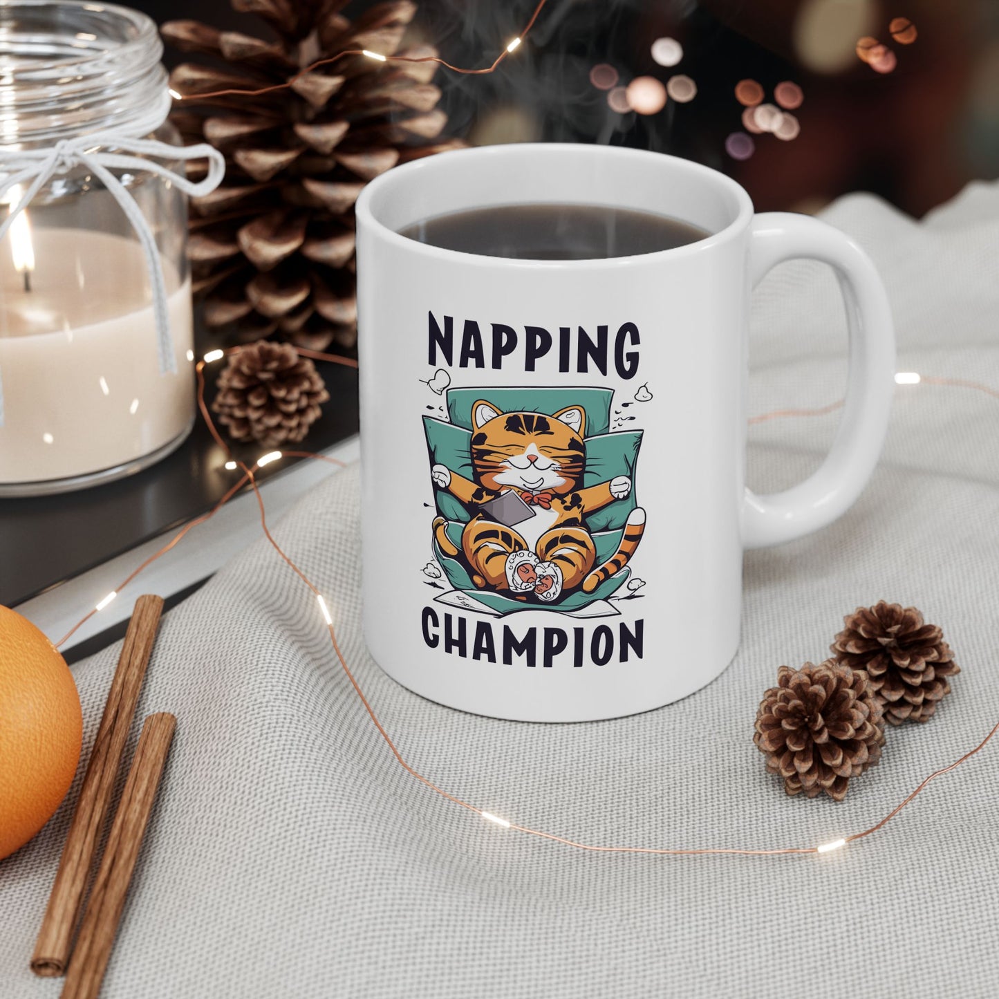 Napping Champion Mug, Be Like No One (BLN1) Mugs, Ceramic Mug 11oz