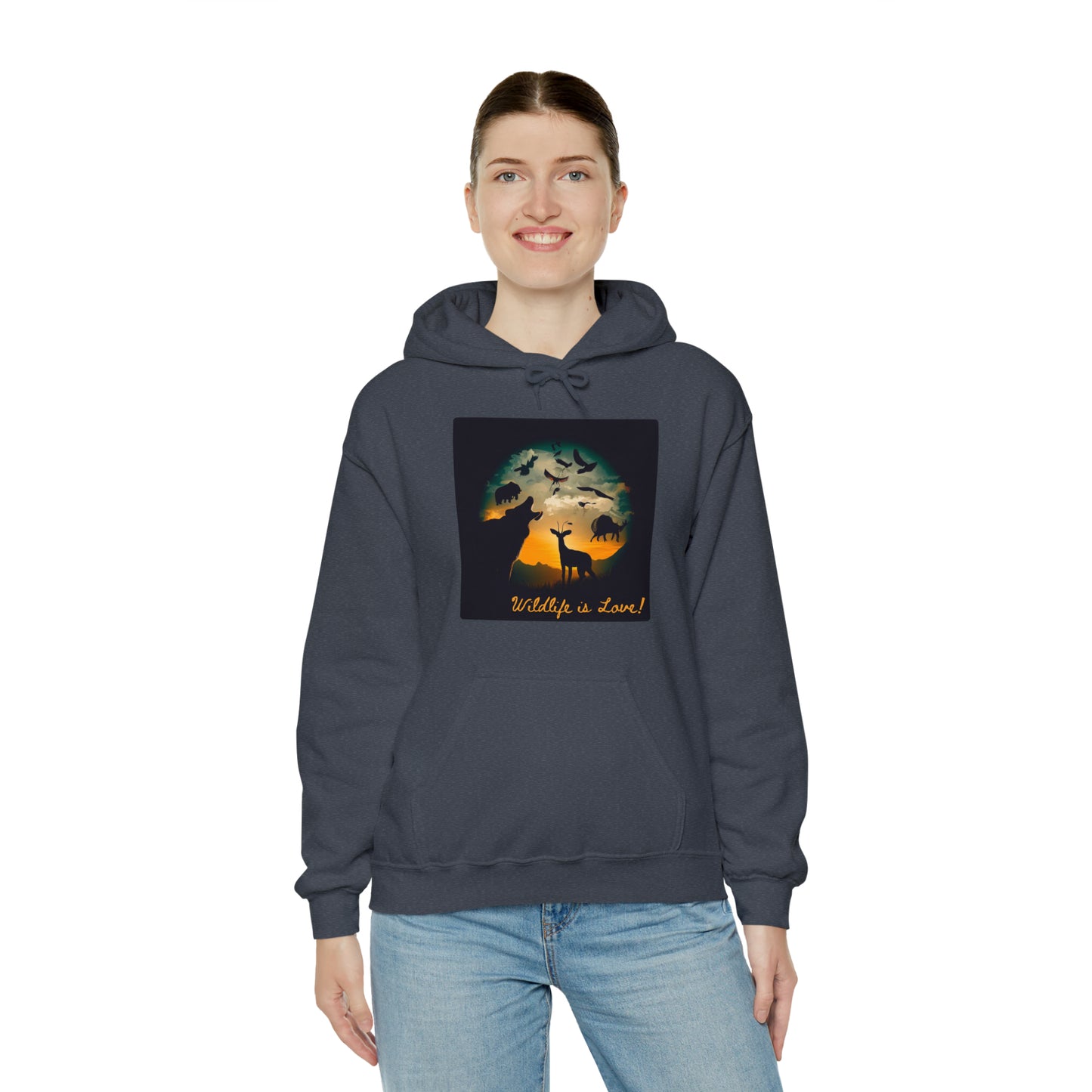 Nature's Companions: Wildlife Lover Unisex Hoodie | Creature Enthusiast Hoodies