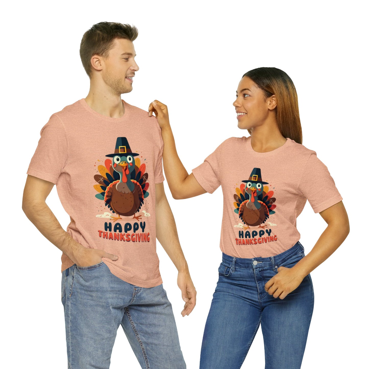 Turkey Time Delight: Vintage Thanksgiving Unisex Tee | Nostalgic Feasts T-Shirts by Be Like No One (BLN1) - The Store