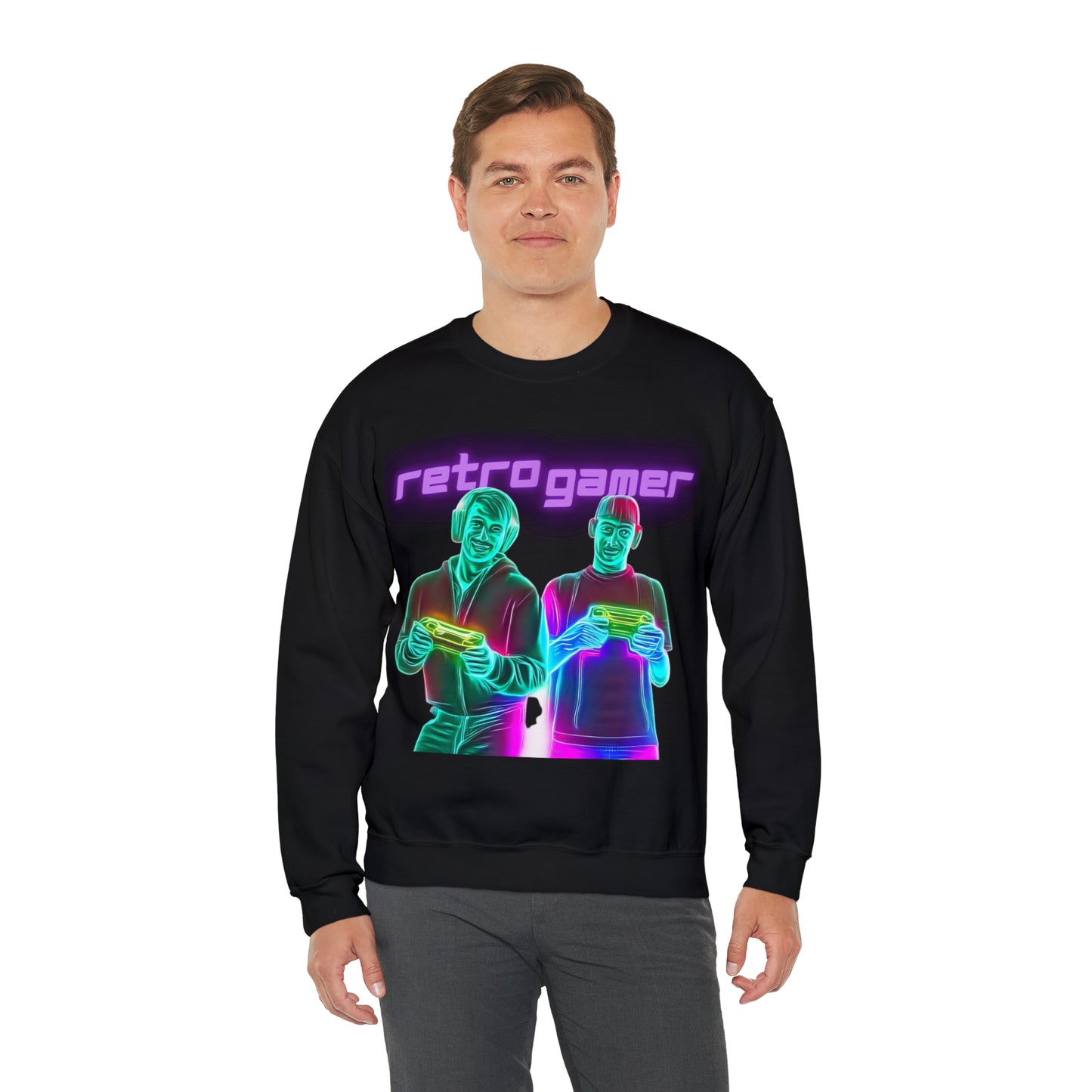 Vintage Gaming Vibes Sweatshirt | Retro Gamer Unisex Sweatshirt