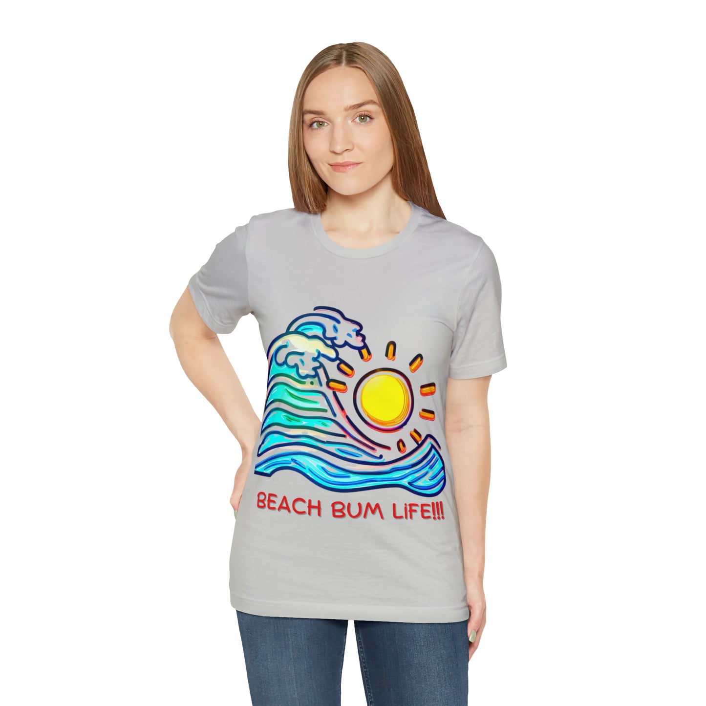 Seaside Serenity: Beach Bum Life Unisex Tee | Coastal Comfort T-Shirts