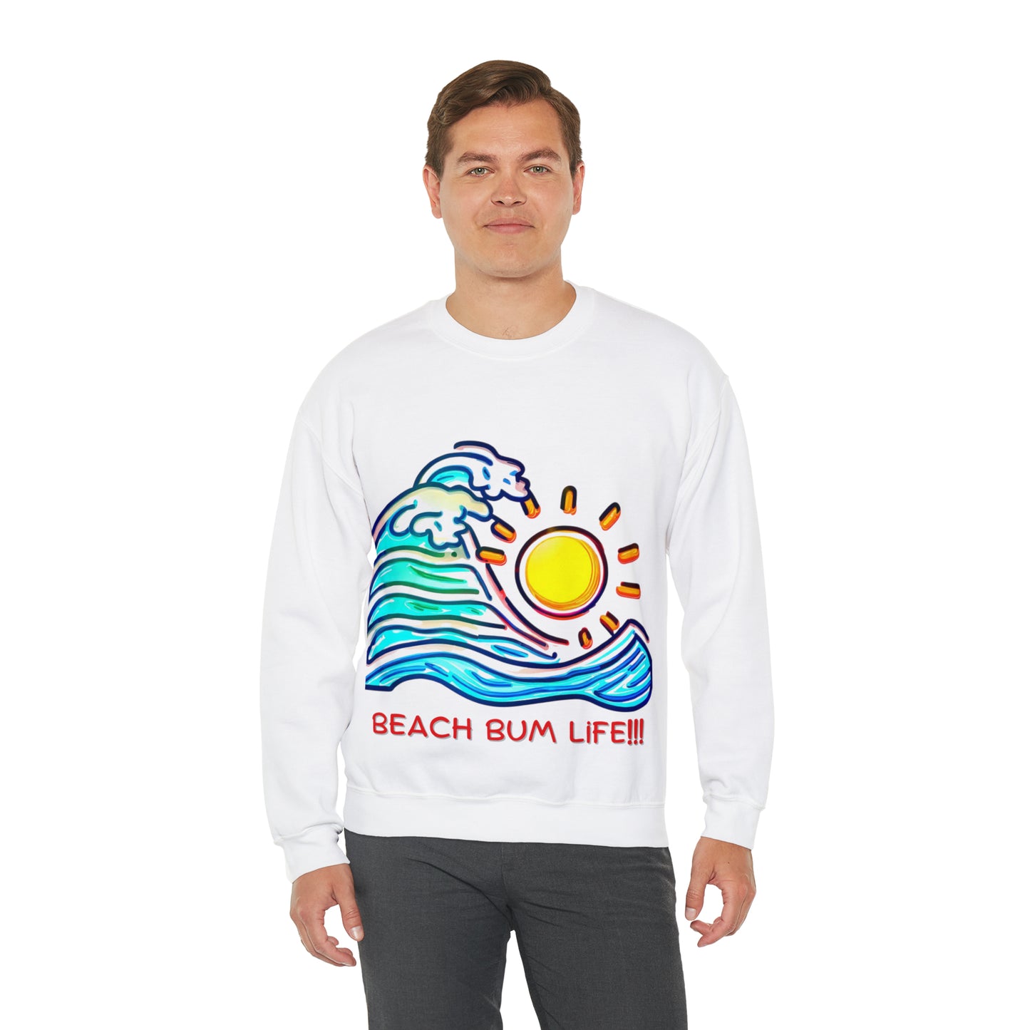 Seaside Serenity Sweatshirt | Beach Bum Life Unisex Sweatshirt