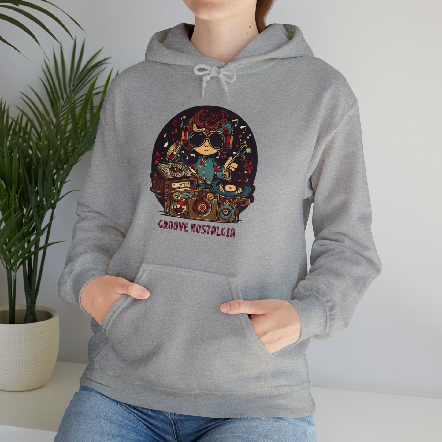 Groove Nostalgia: Vintage Vinyl Lover Unisex Hoodie | Retro Rhythms Hoodies