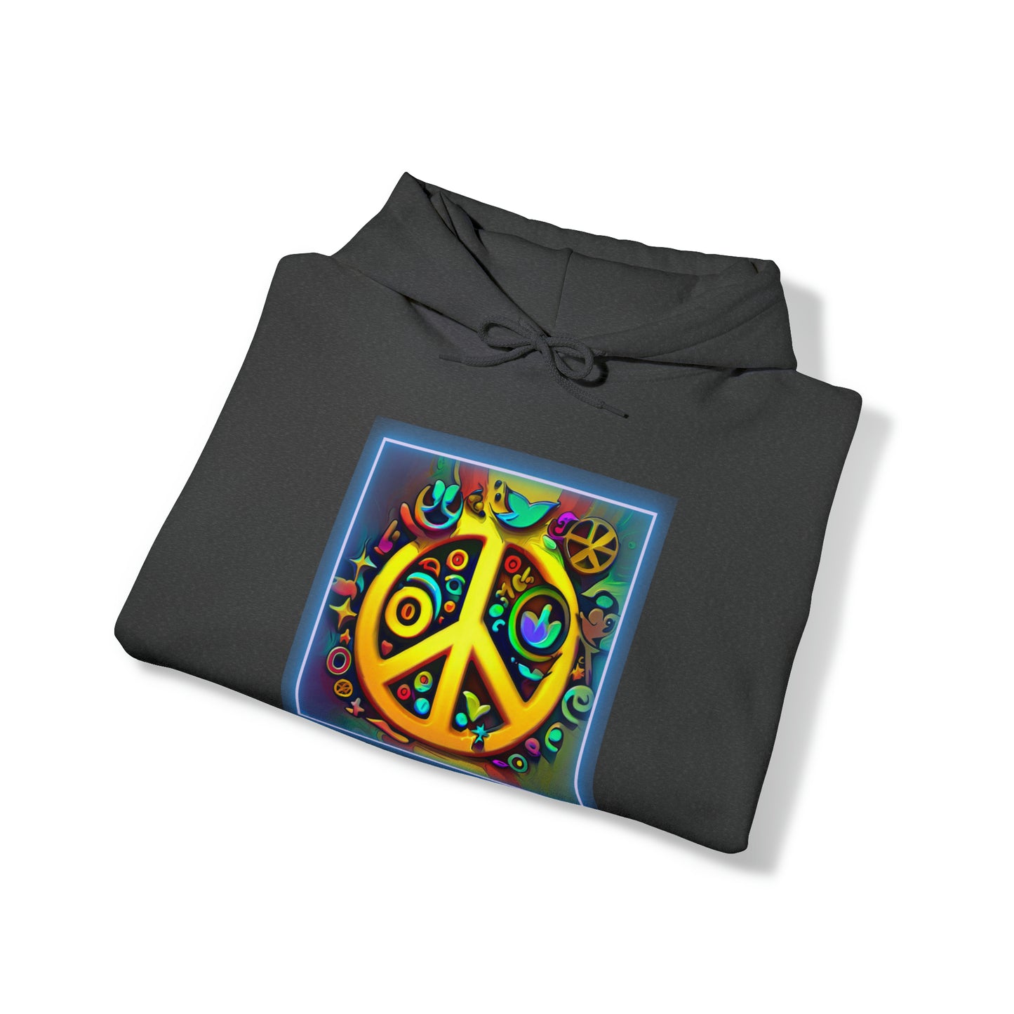 Serenity Symbols: Peace & Positivity Unisex Hoodie | Harmony Iconic Hoodies