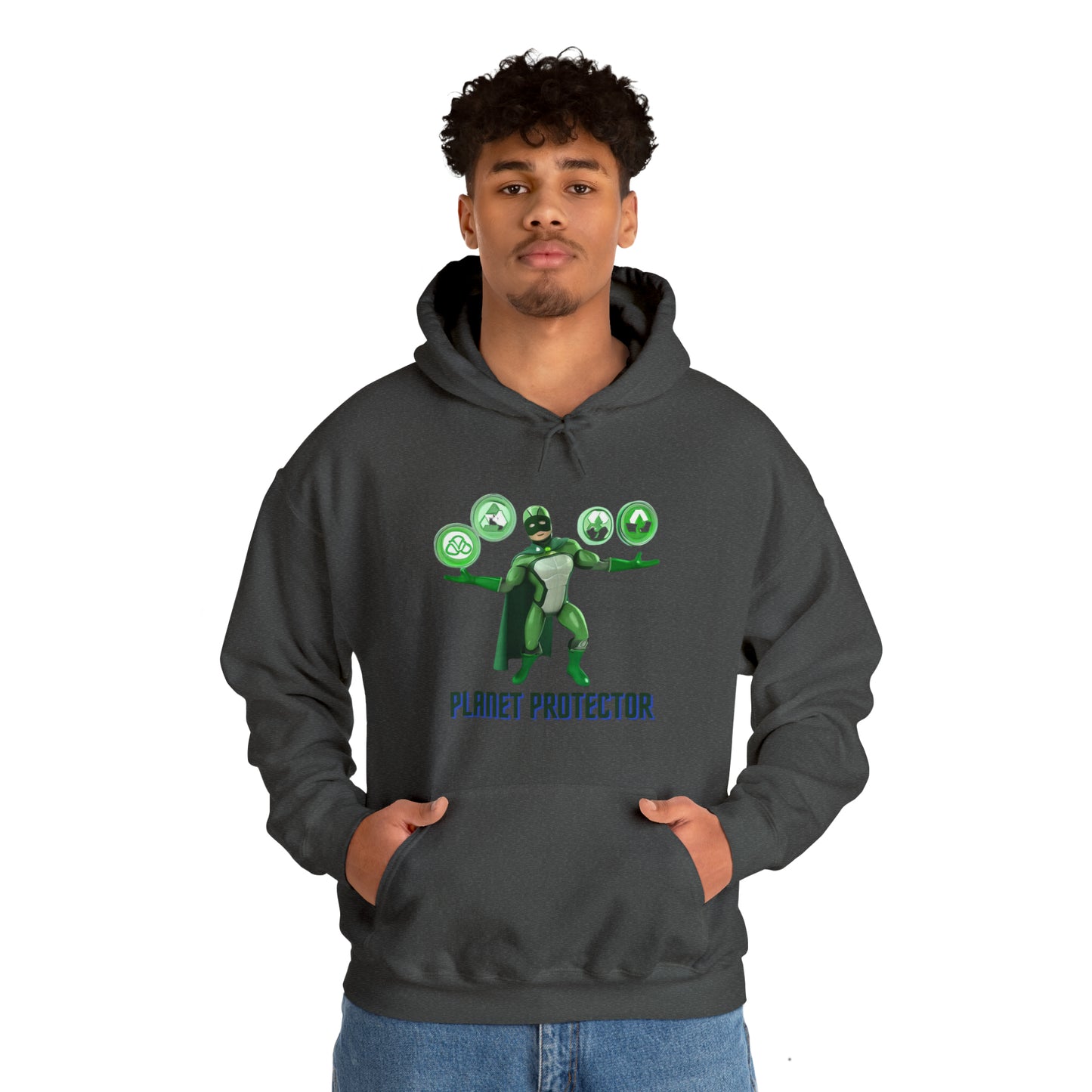 Earth's Guardian: Sustainable Superhero Unisex Hoodie | Champion of Sustainability Hoodies