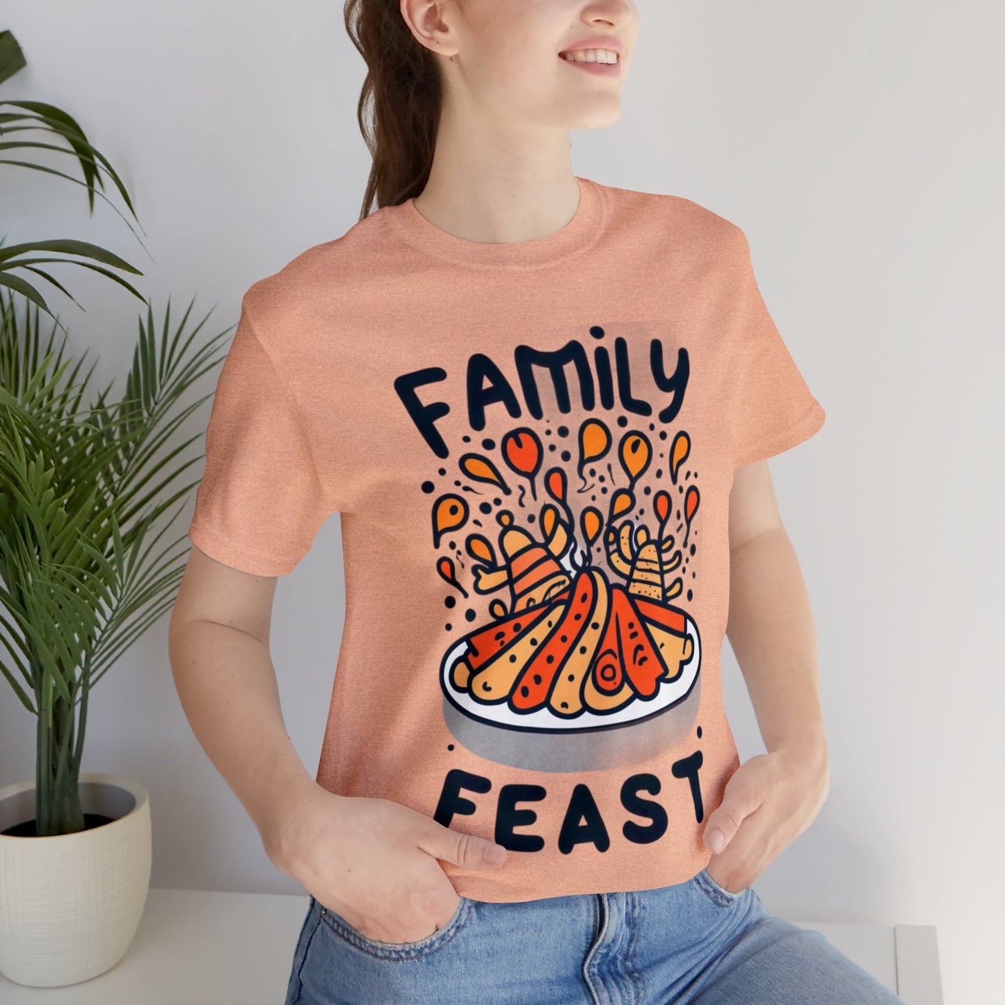 Family Feast Fun: Thanksgiving Dinner Unisex Tee | Joyful Celebrations T-Shirts by Be Like No One (BLN1) - The Store